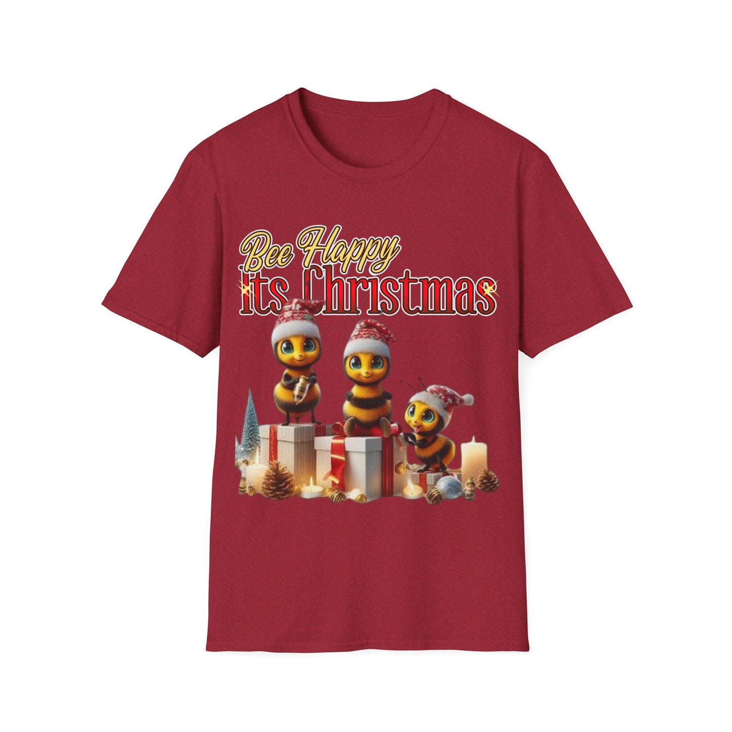 Bee Happy Its Christmas T-Shirt