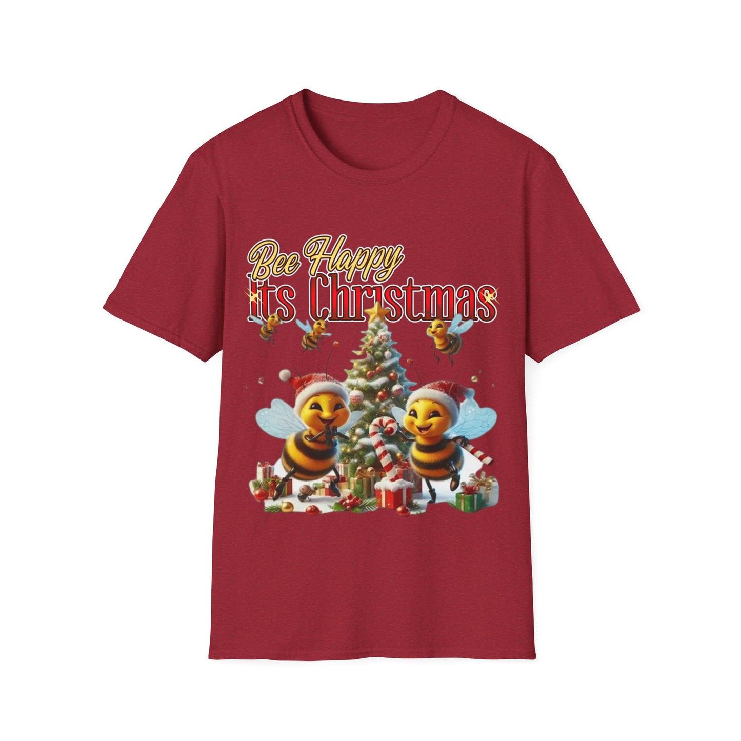 Bee Happy Its Christmas T-Shirt