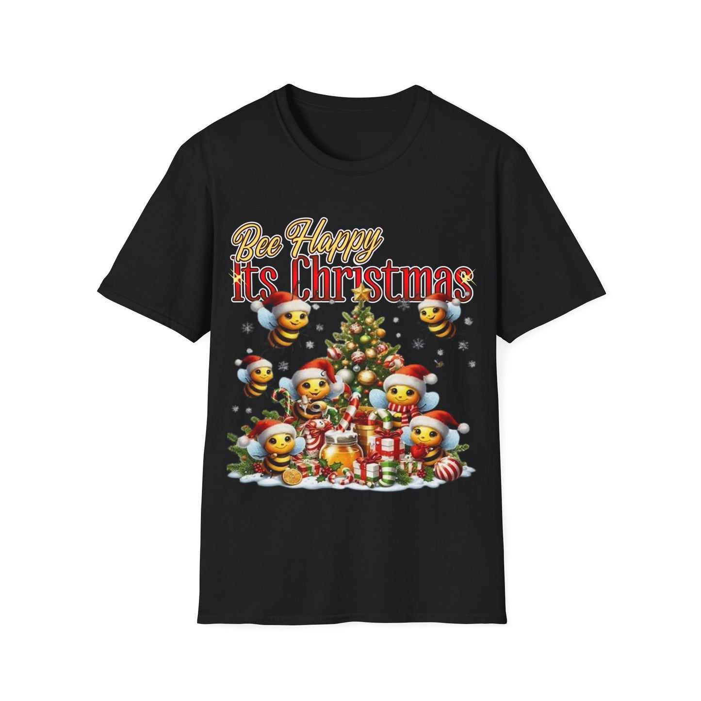 Bee Happy Its Christmas T-Shirt