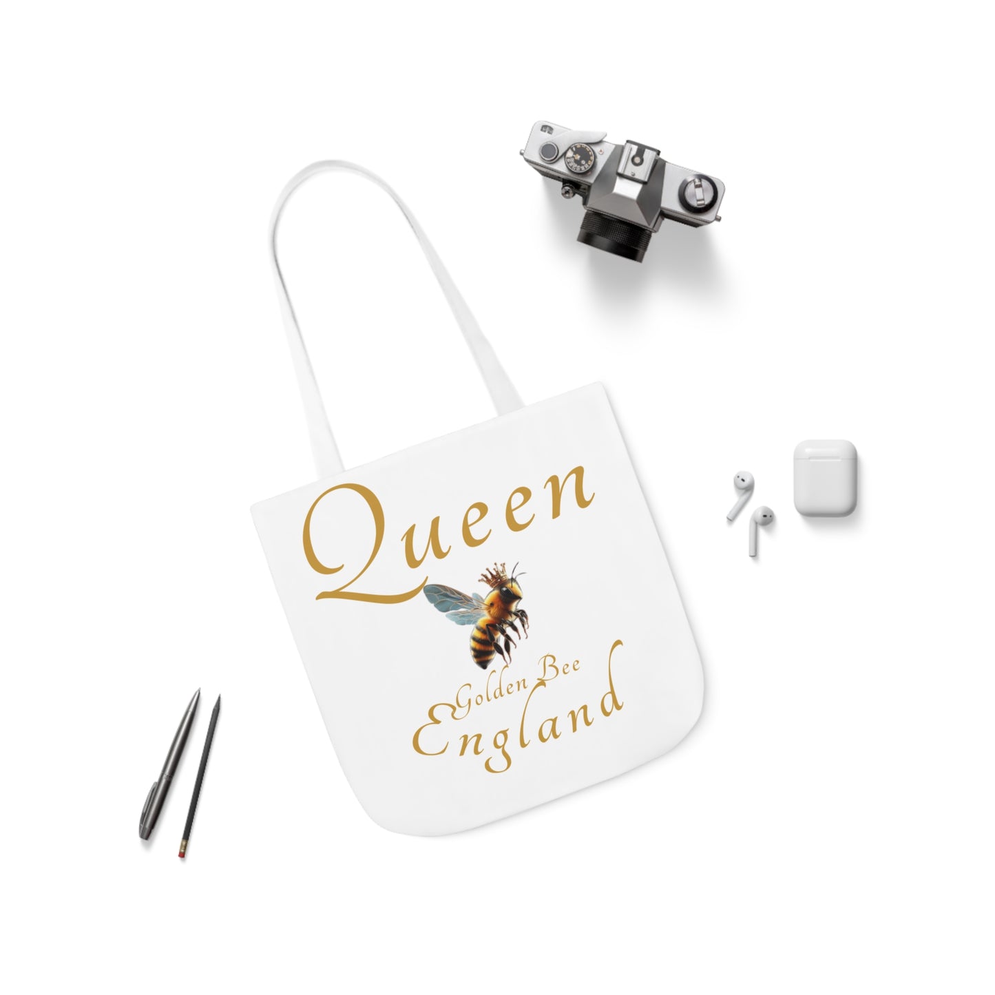 Queen Bee Canvas Tote Bag