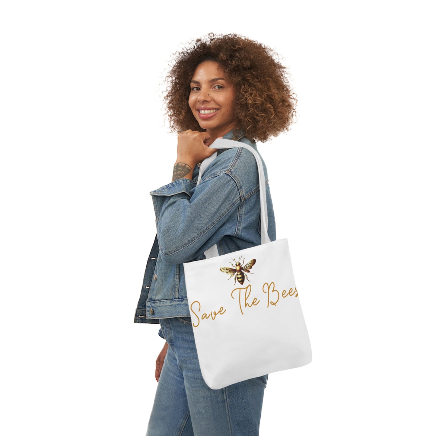 Canvas Tote Bag - Eco-Friendly 'Save The Bees' Design