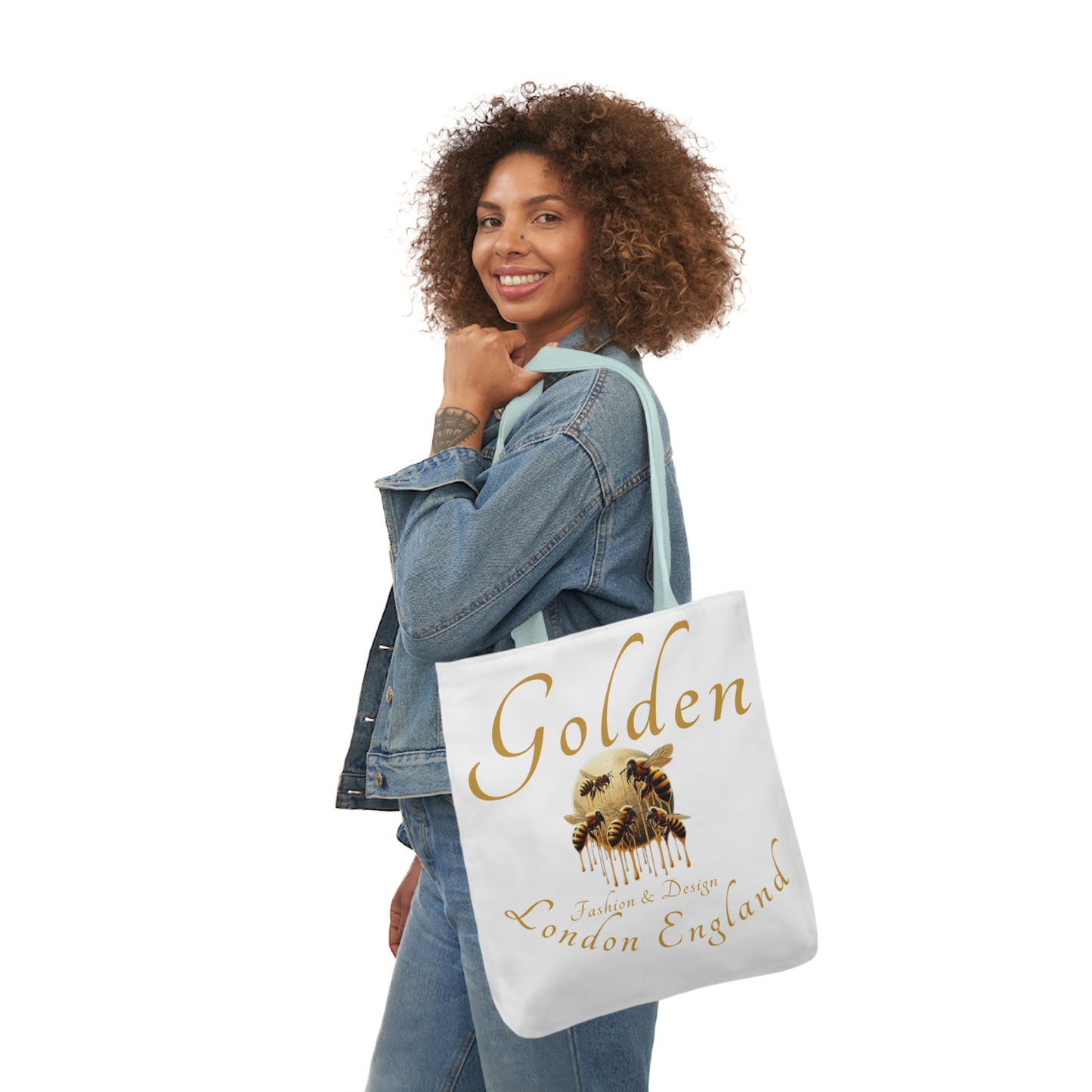 Golden Bee Canvas Tote Bag