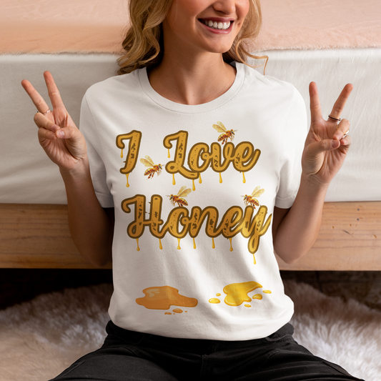 I Love Honey T Shirt