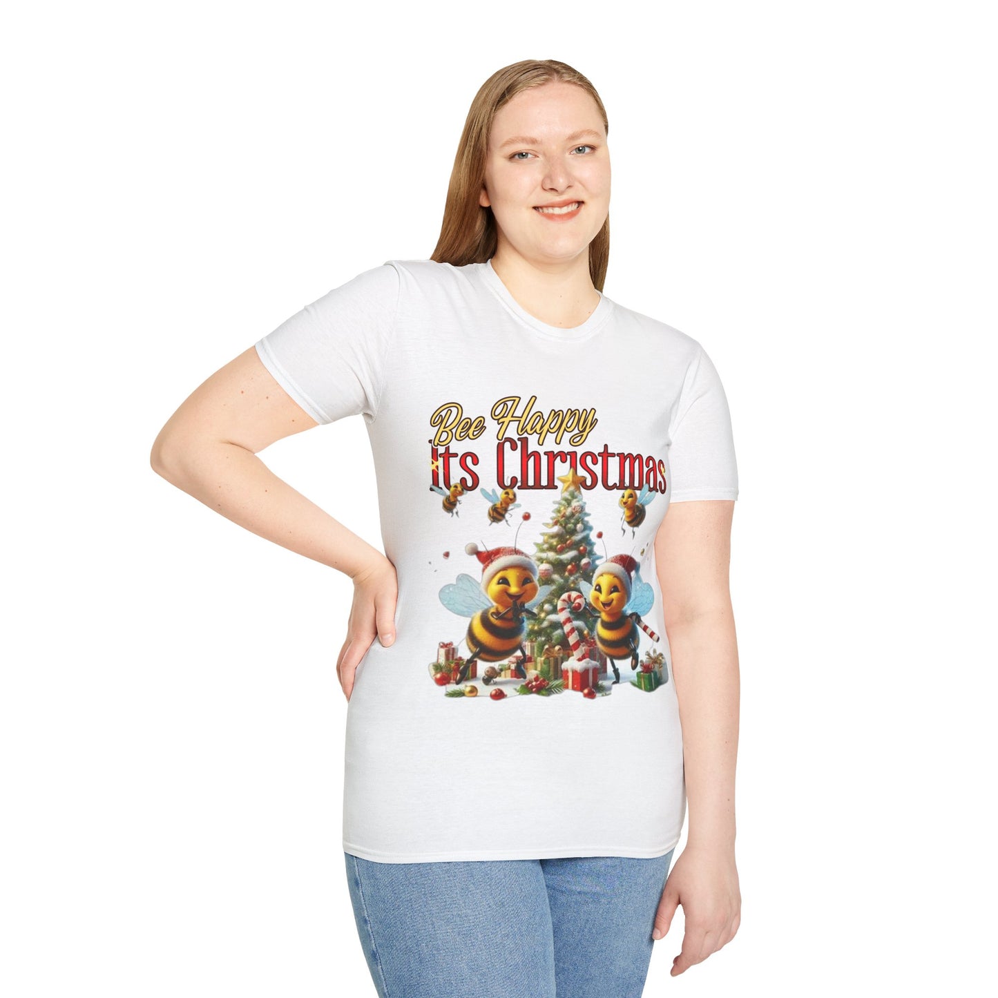 Bee Happy Its Christmas T-Shirt