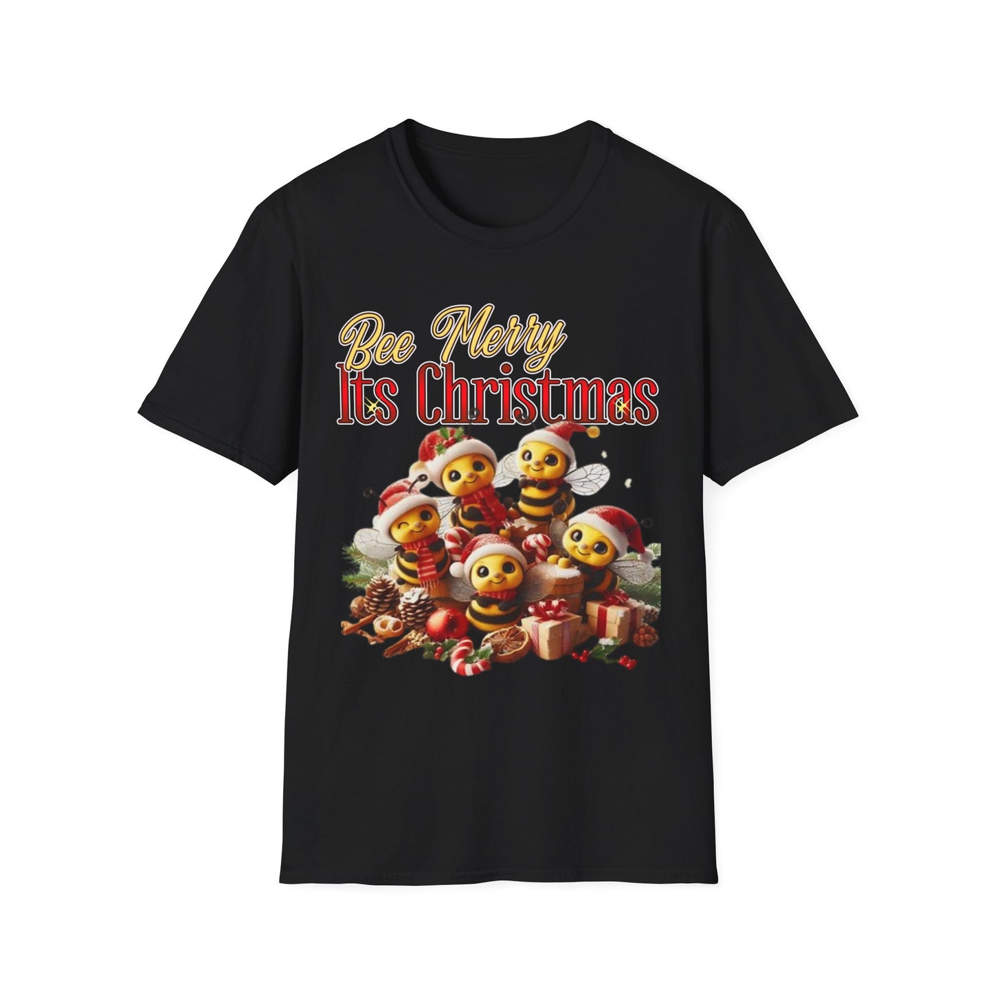 Bee Merry Its Christmas T-Shirt