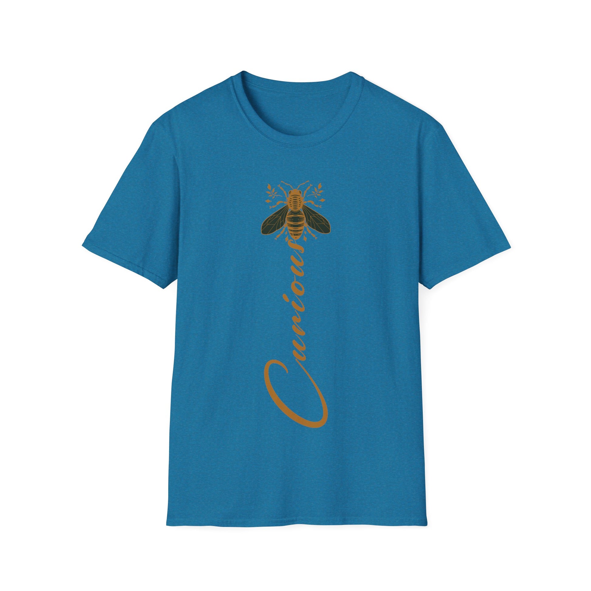 Bee Curious T-Shirt logo From CBBees.shop The Worlds Best Bee Themed Product Store