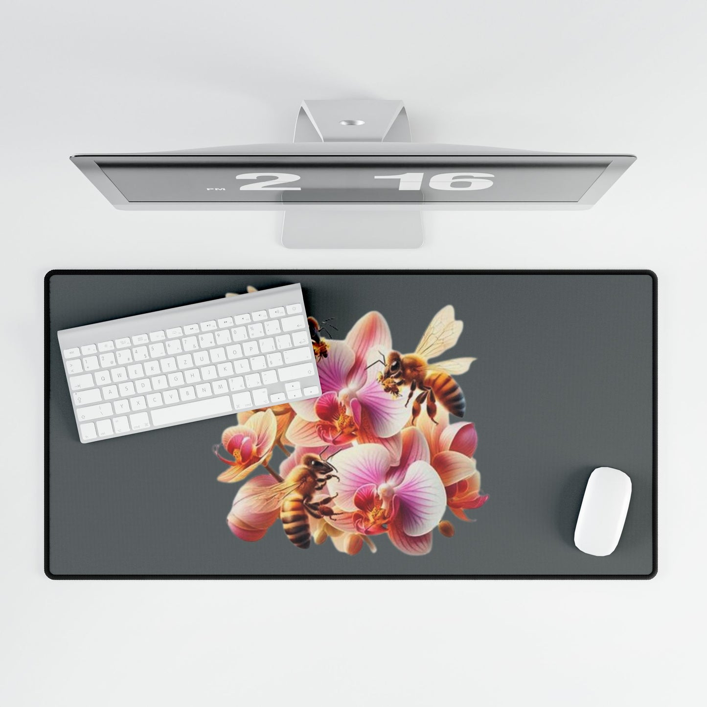 Bee Floral Desk Mat