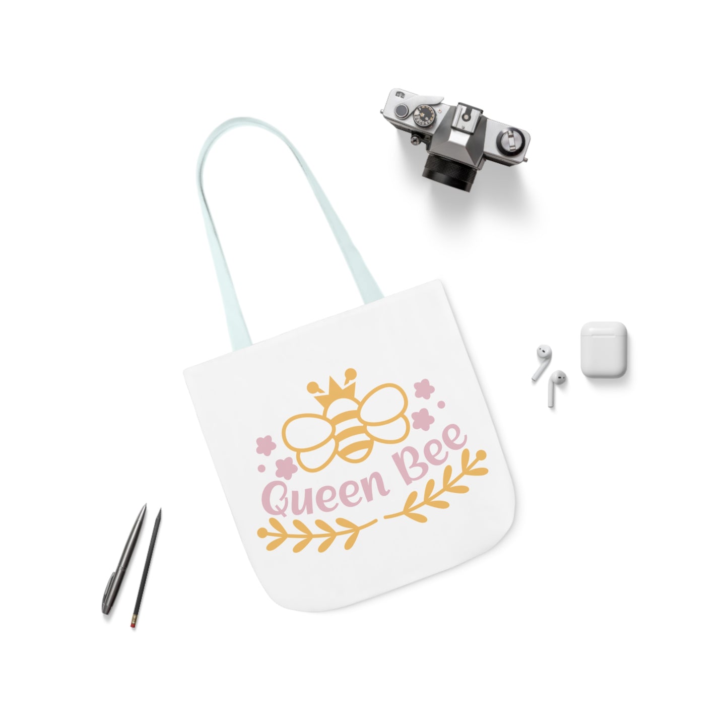 Queen Bee Canvas Tote Bag