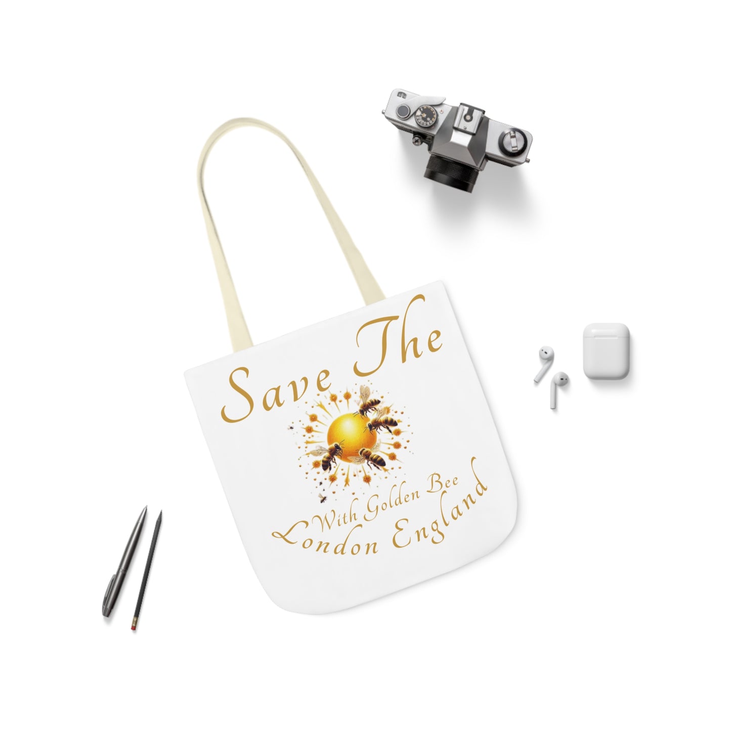 Save The Bees Canvas Tote Bag