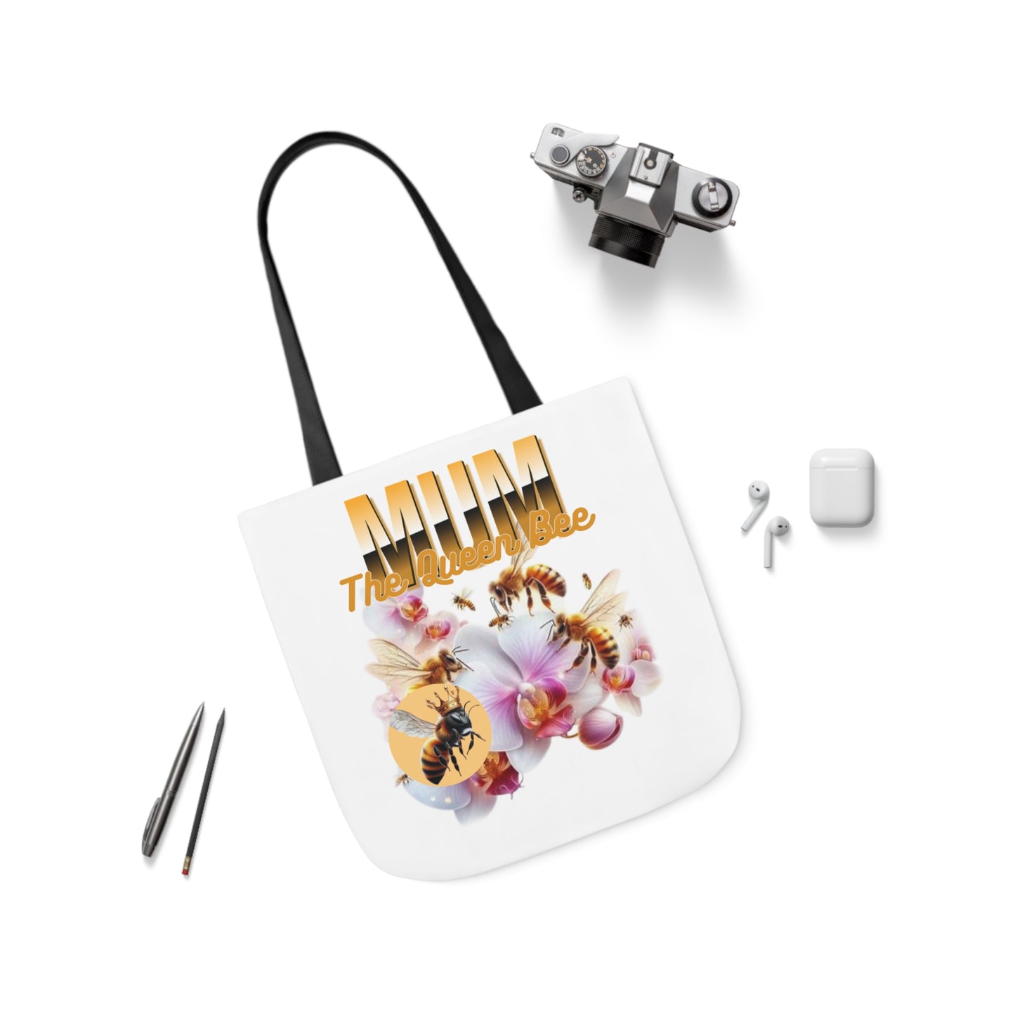 Queen Bee Canvas Tote Bag