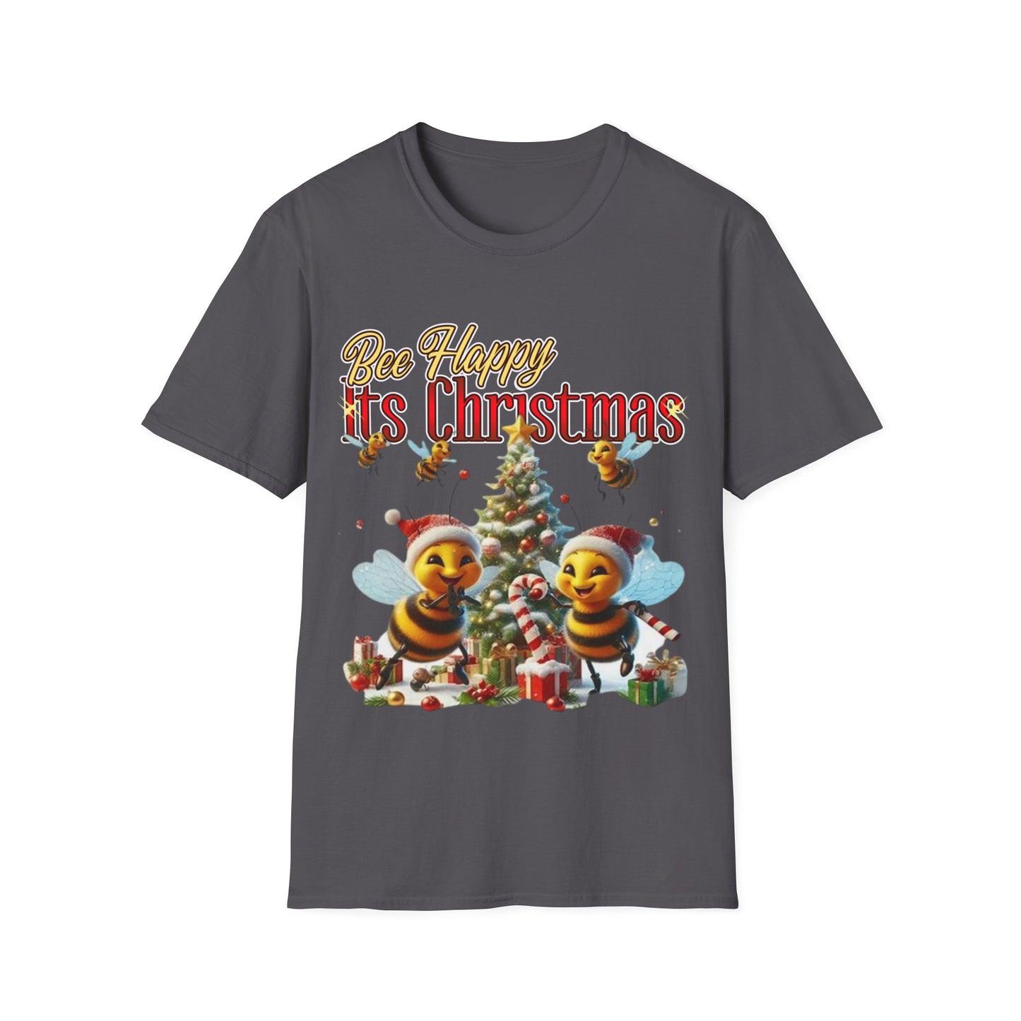 Bee Happy Its Christmas T-Shirt