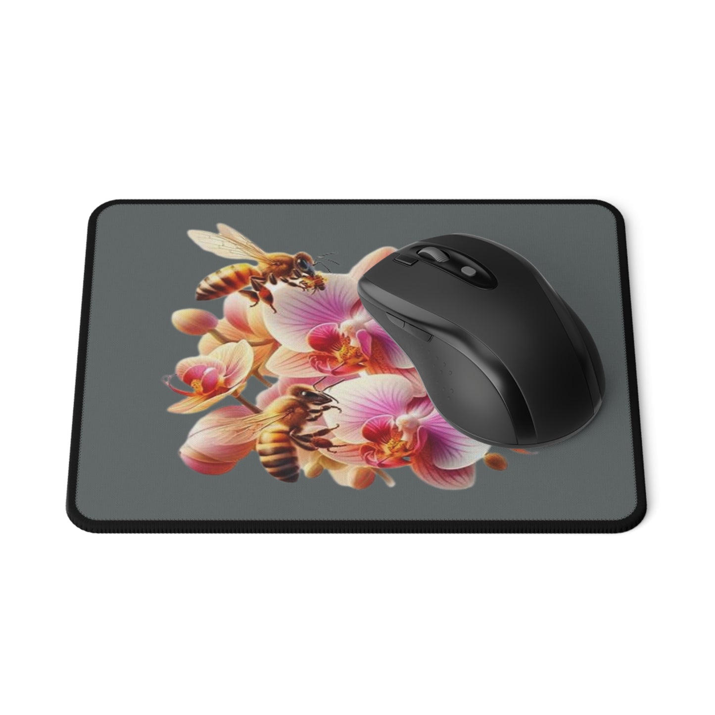 Floral Bee Mouse Pad