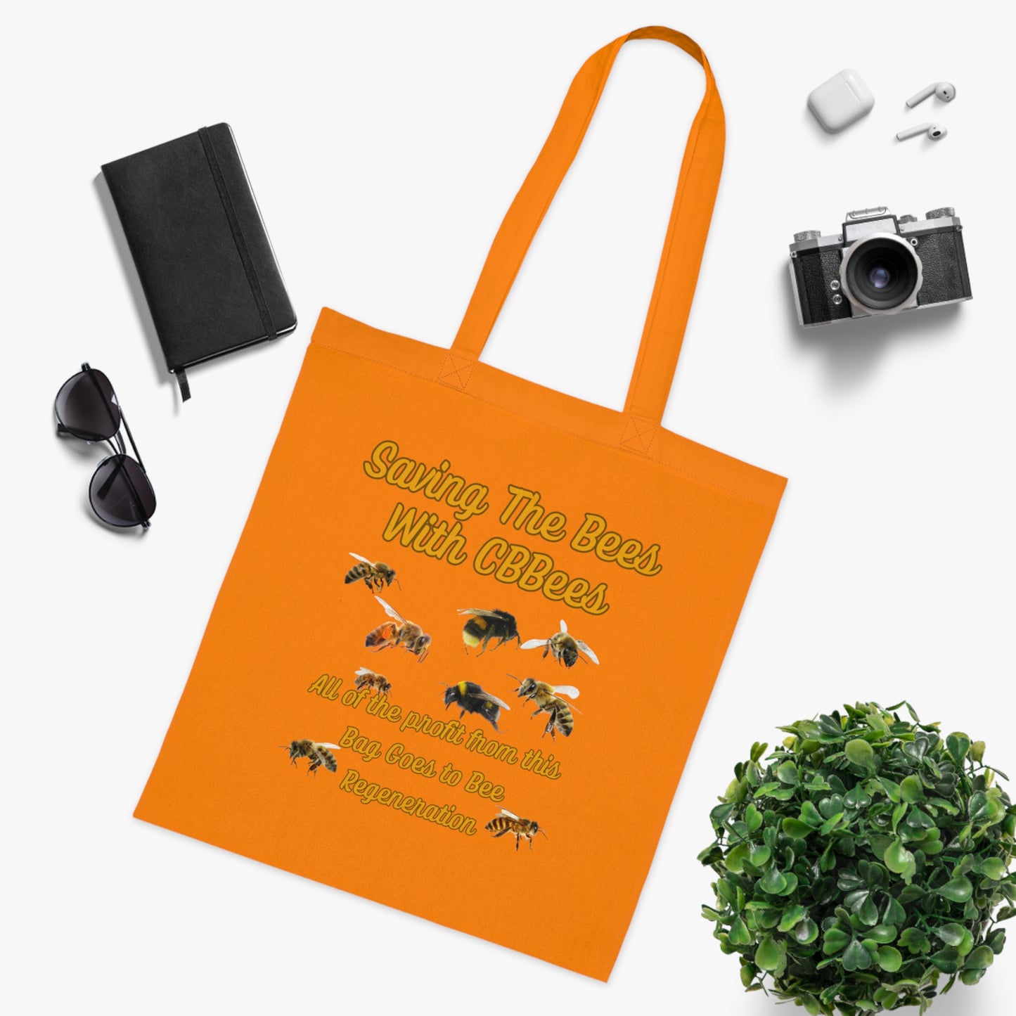 Saving the Bees Cotton Tote for Bee Lovers