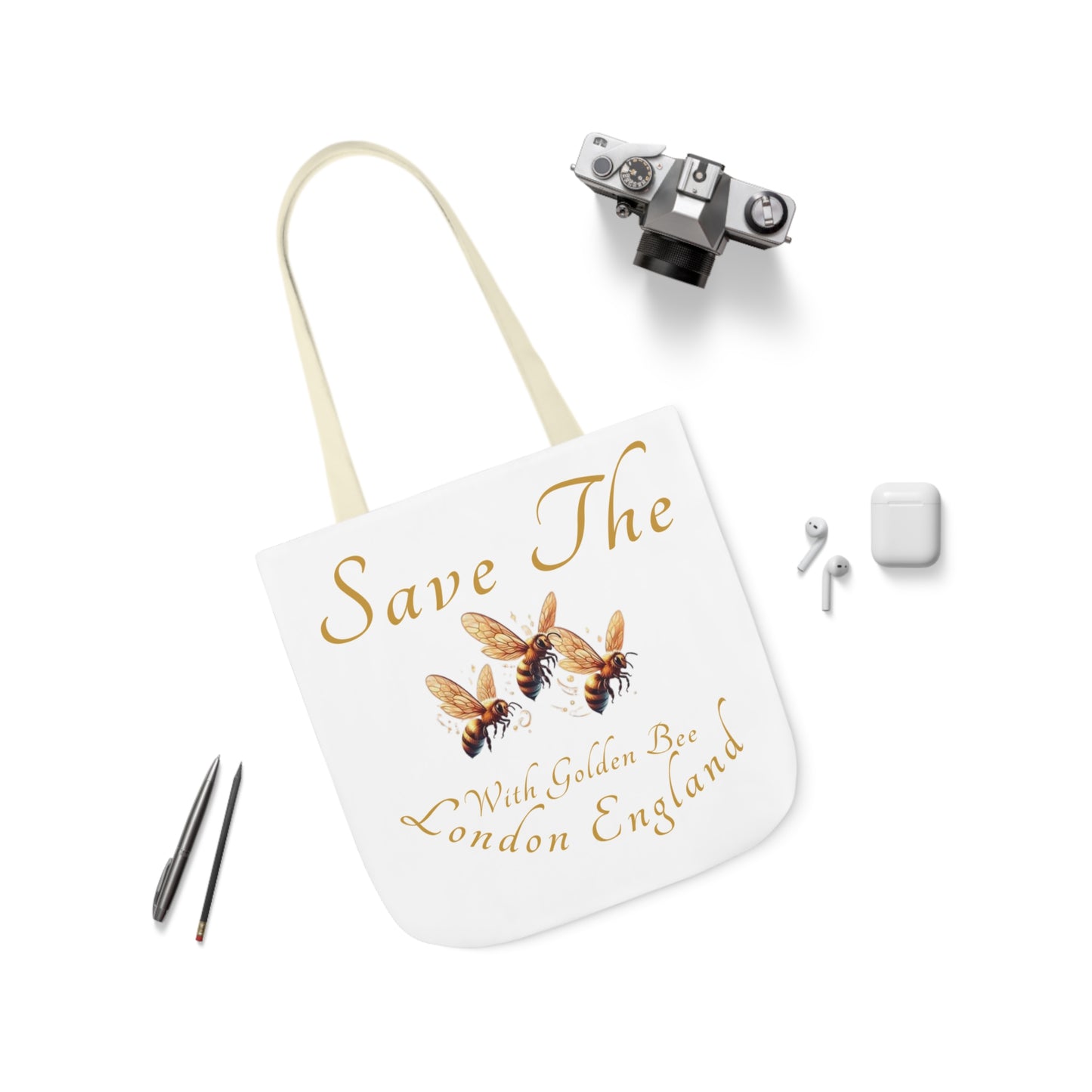 Save The Bees Canvas Tote Bag