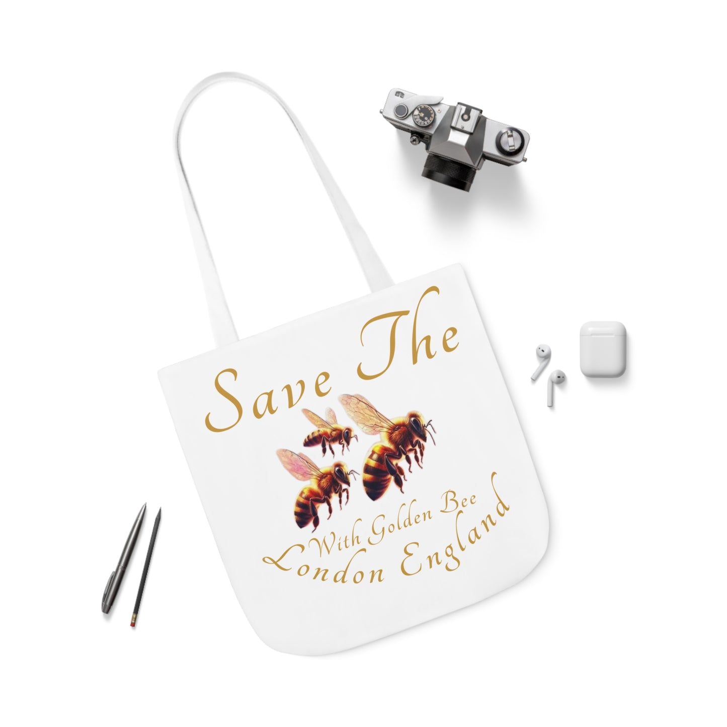 Save The Bees Canvas Tote Bag