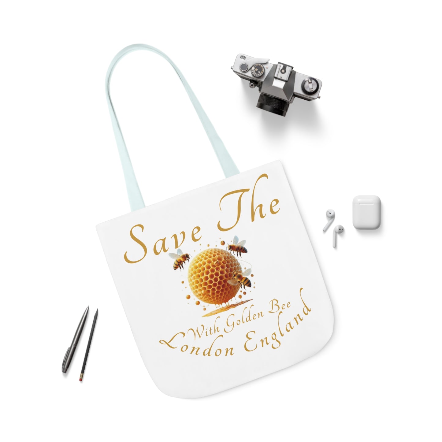 Save The Bees Canvas Tote Bag