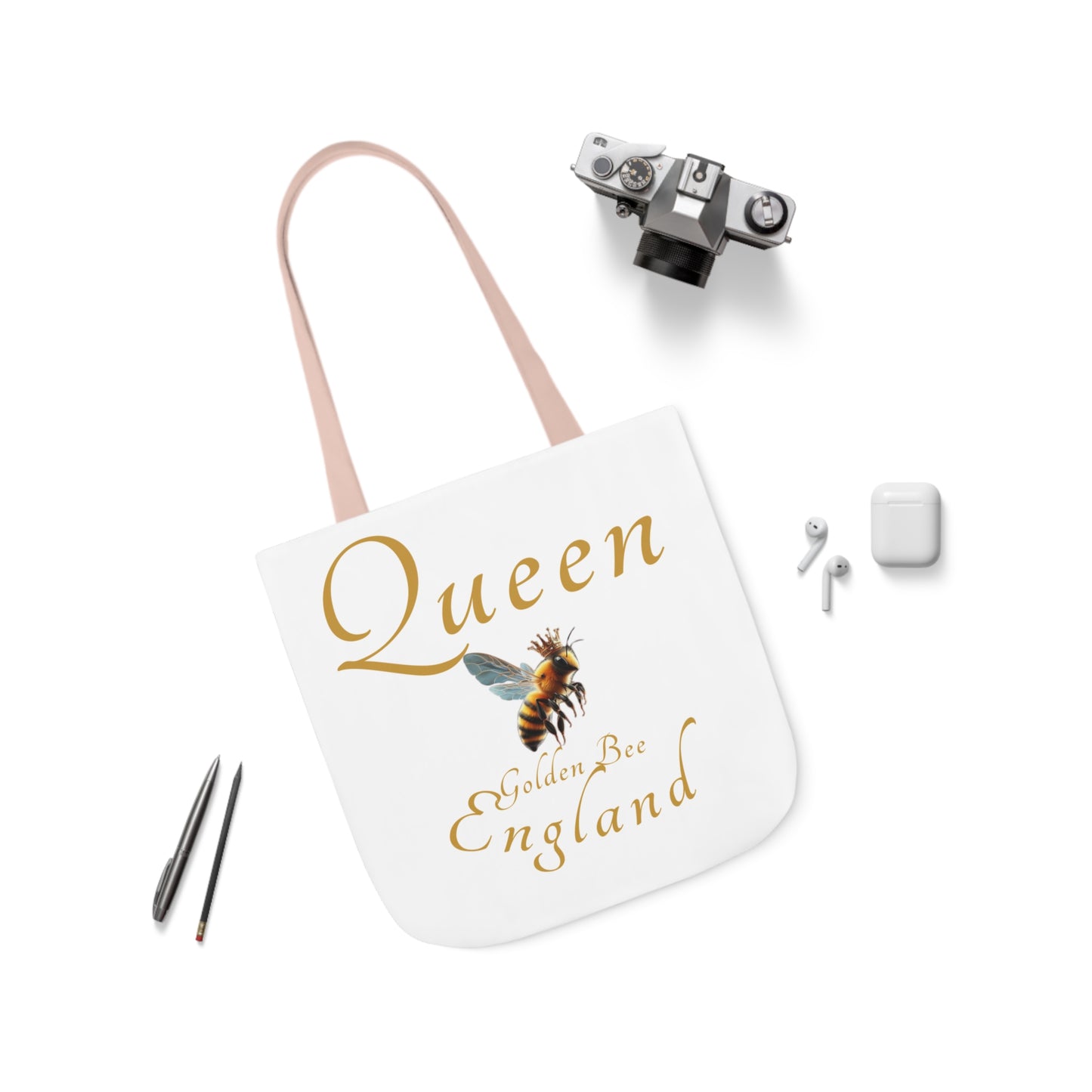 Queen Bee Canvas Tote Bag