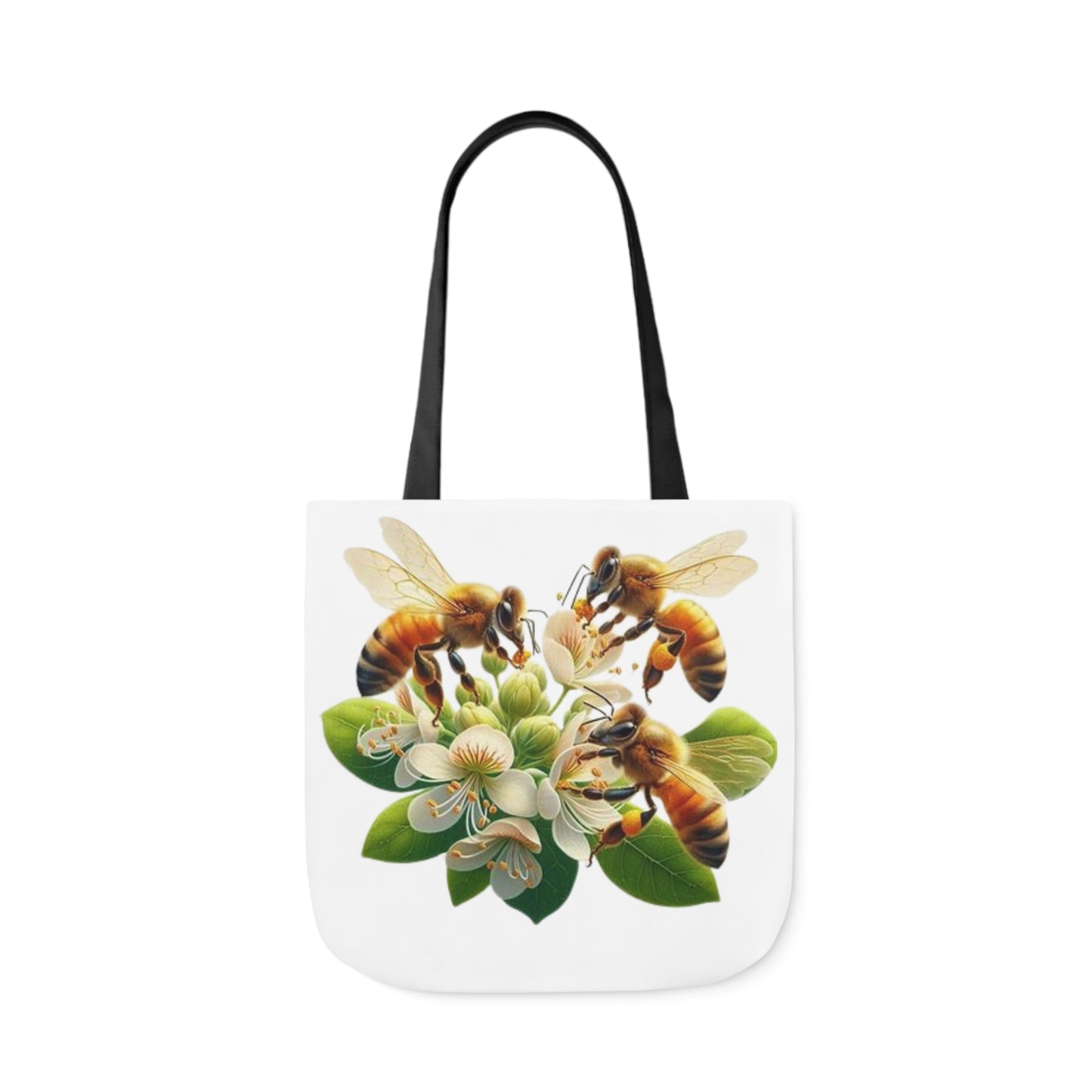 Bee-Themed Canvas Tote Bag