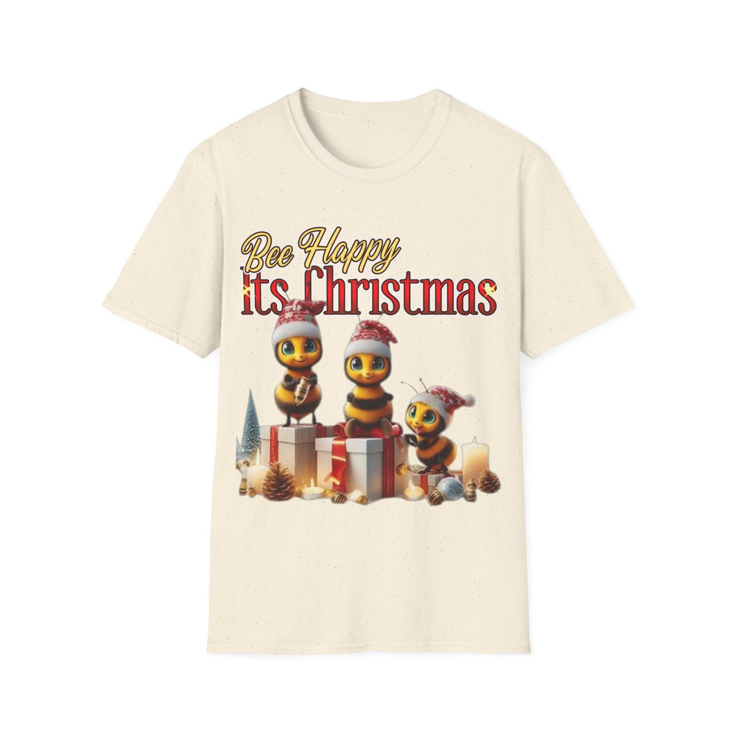 Bee Happy Its Christmas T-Shirt