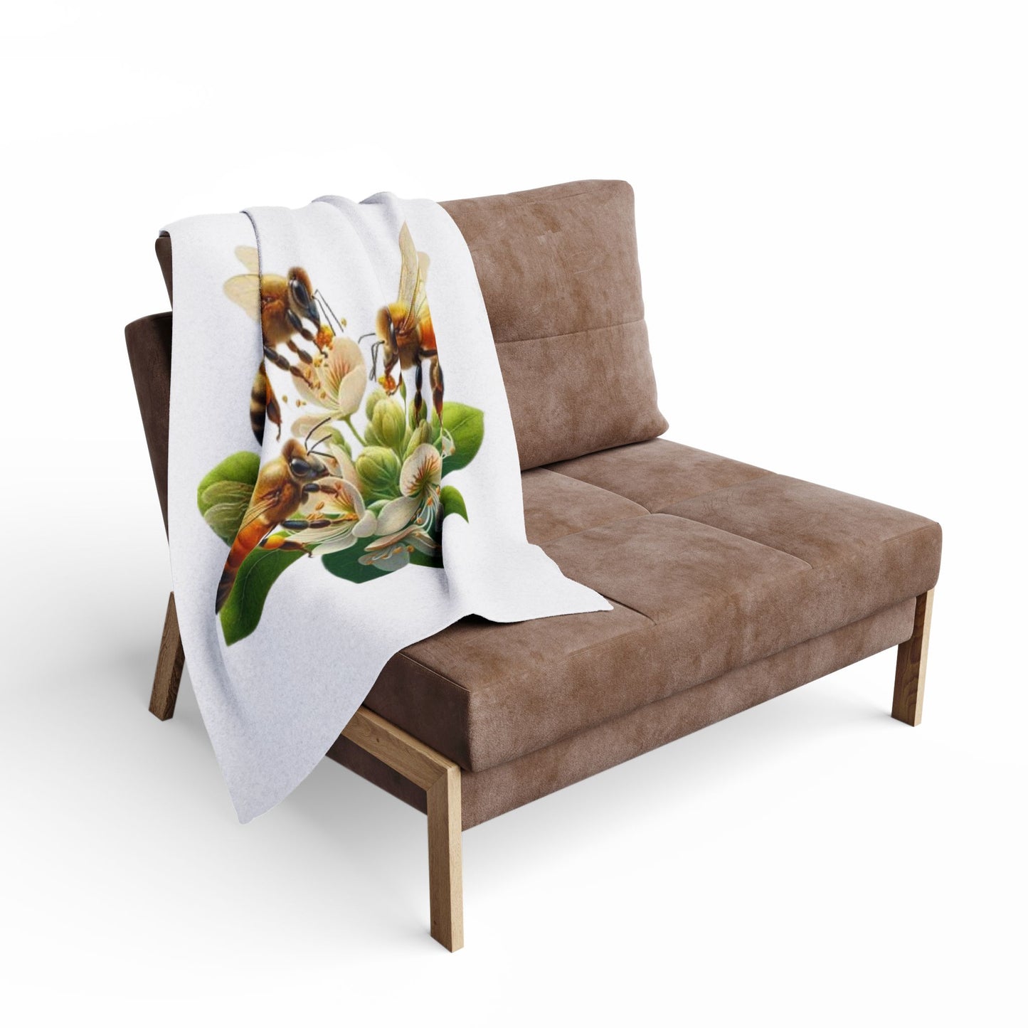 Bee Flower Arctic Fleece Blanket