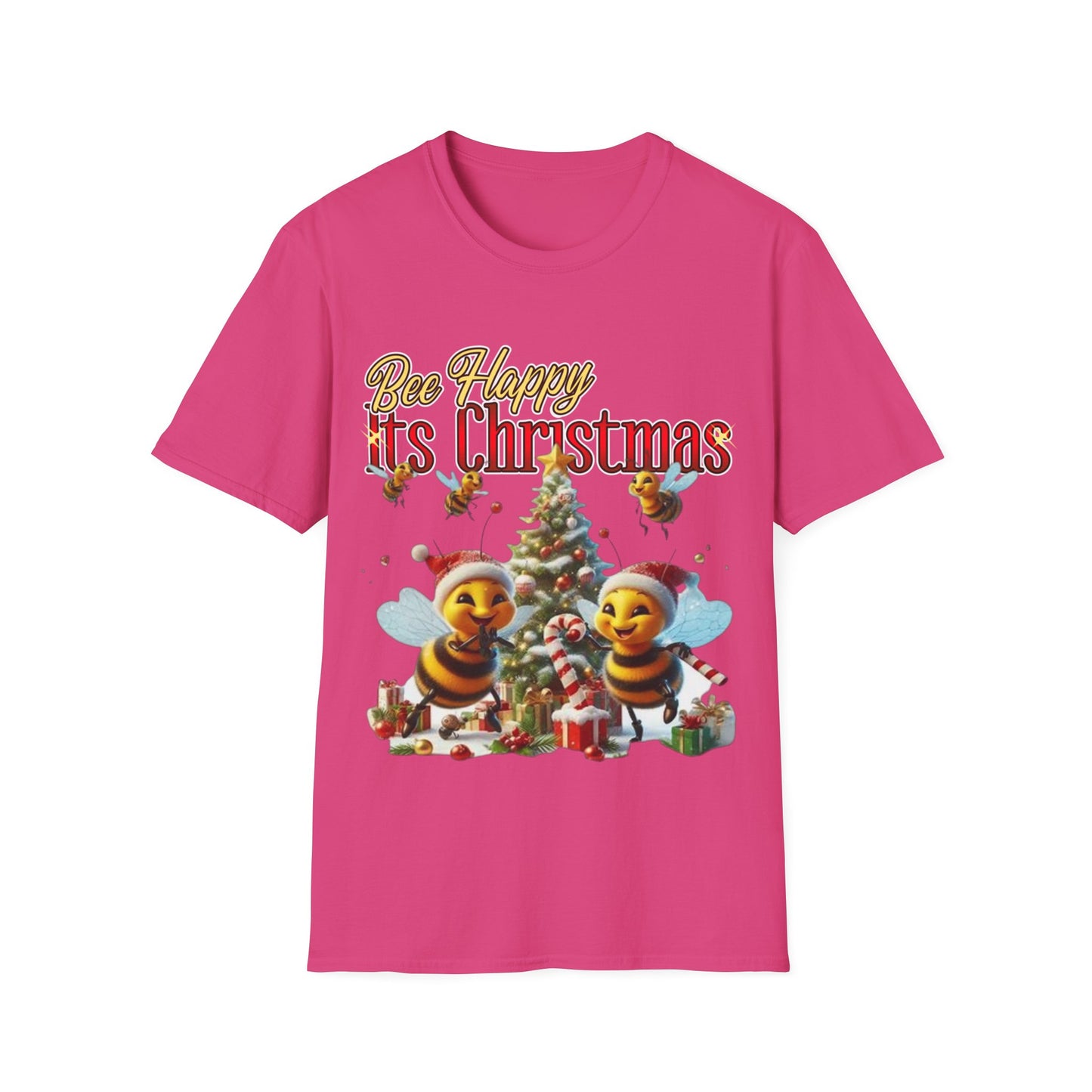 Bee Happy Its Christmas T-Shirt