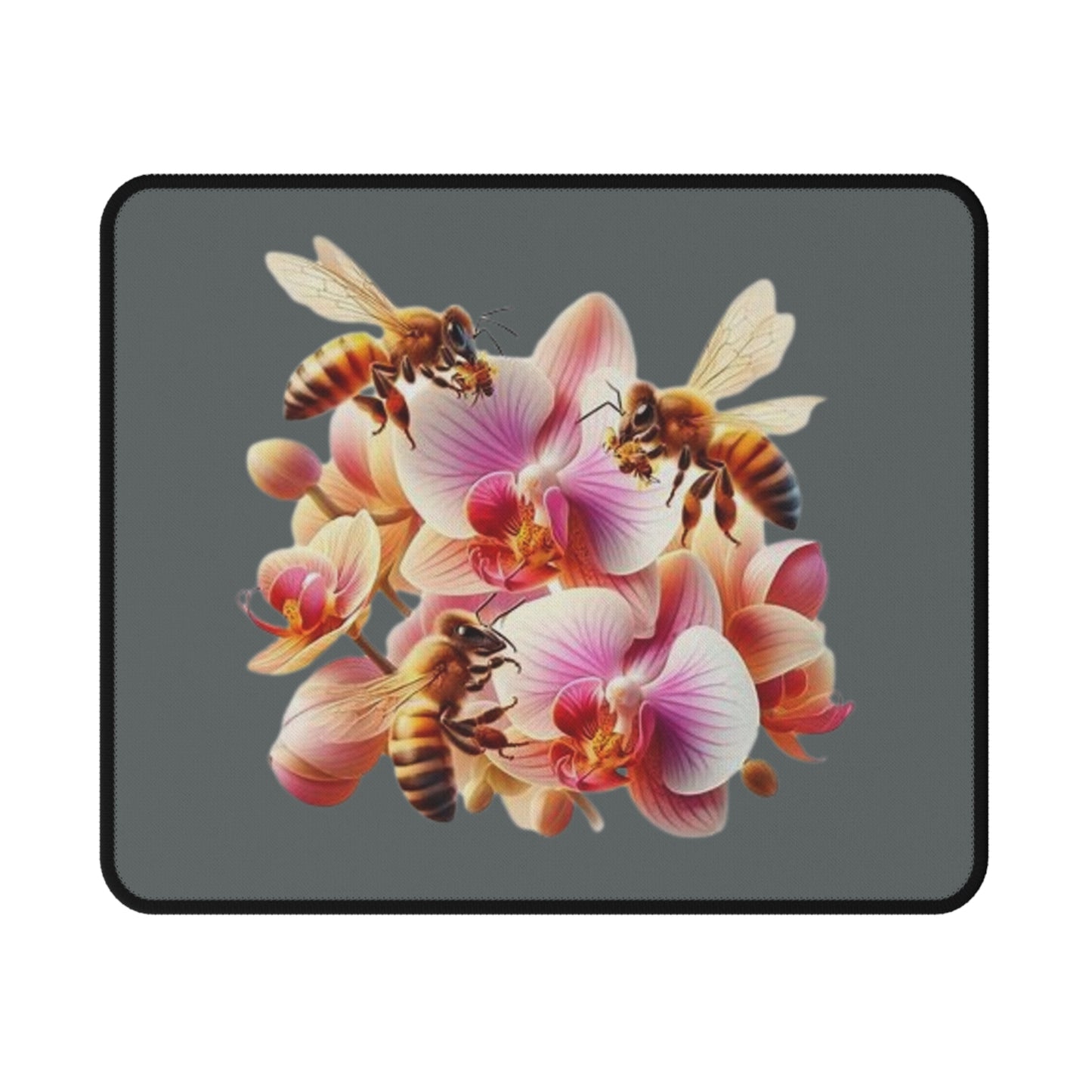 Floral Bee Mouse Pad