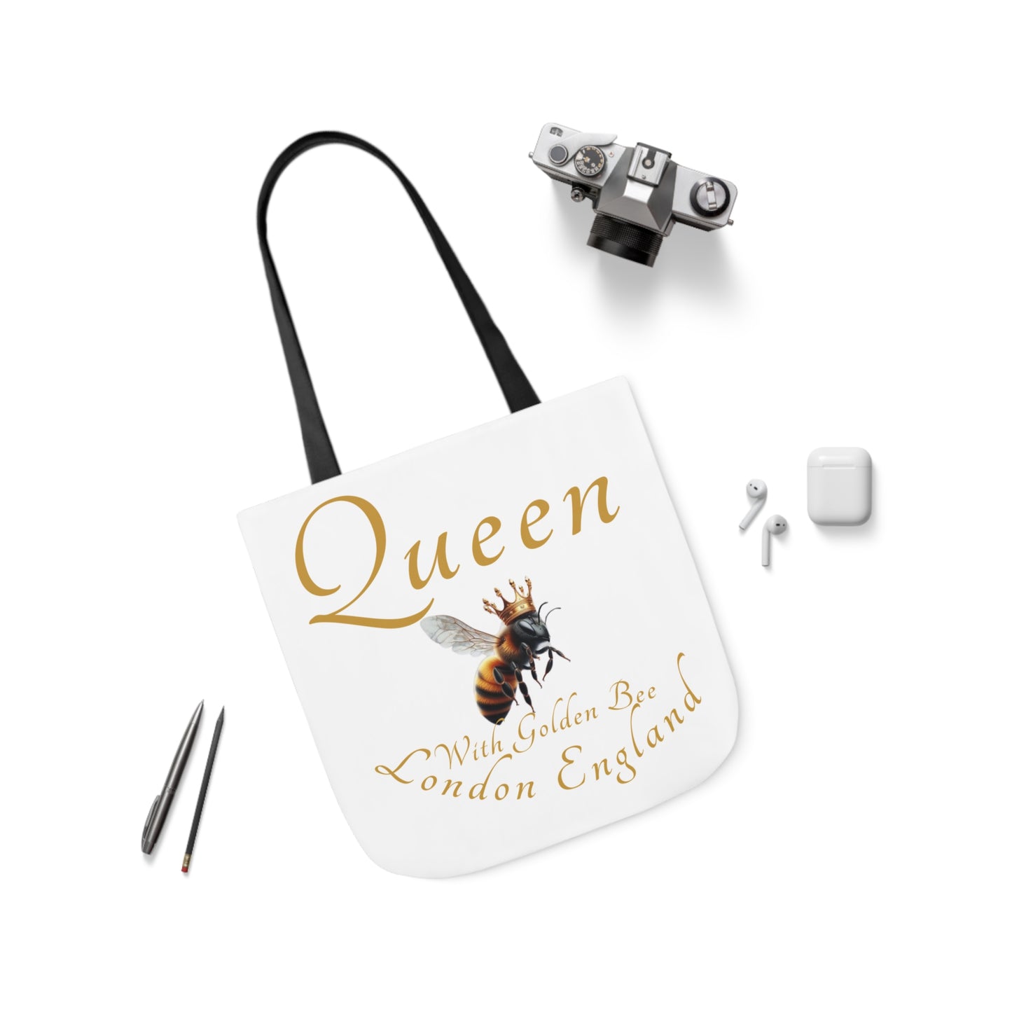 Queen Bee Canvas Tote Bag