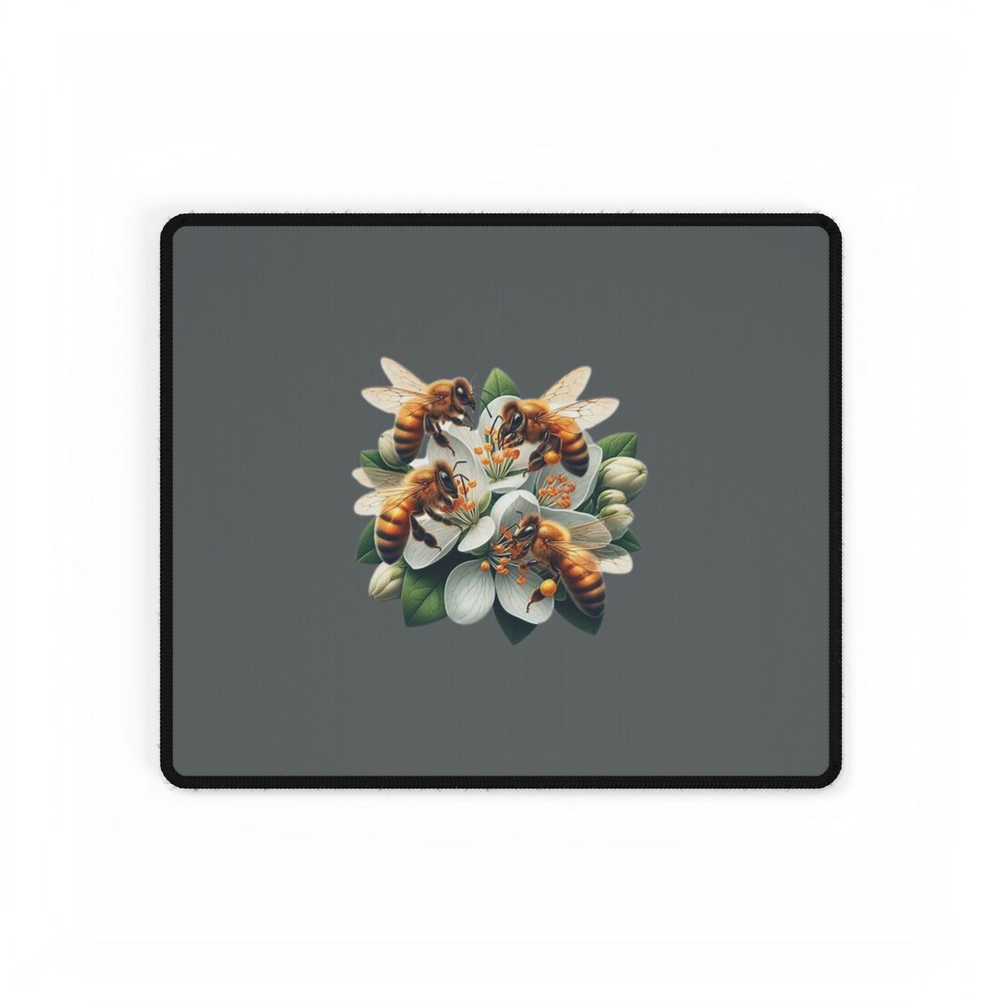 Bee Floral Desk Mat logo From CBBees.shop The Worlds Best Bee Themed Product Store