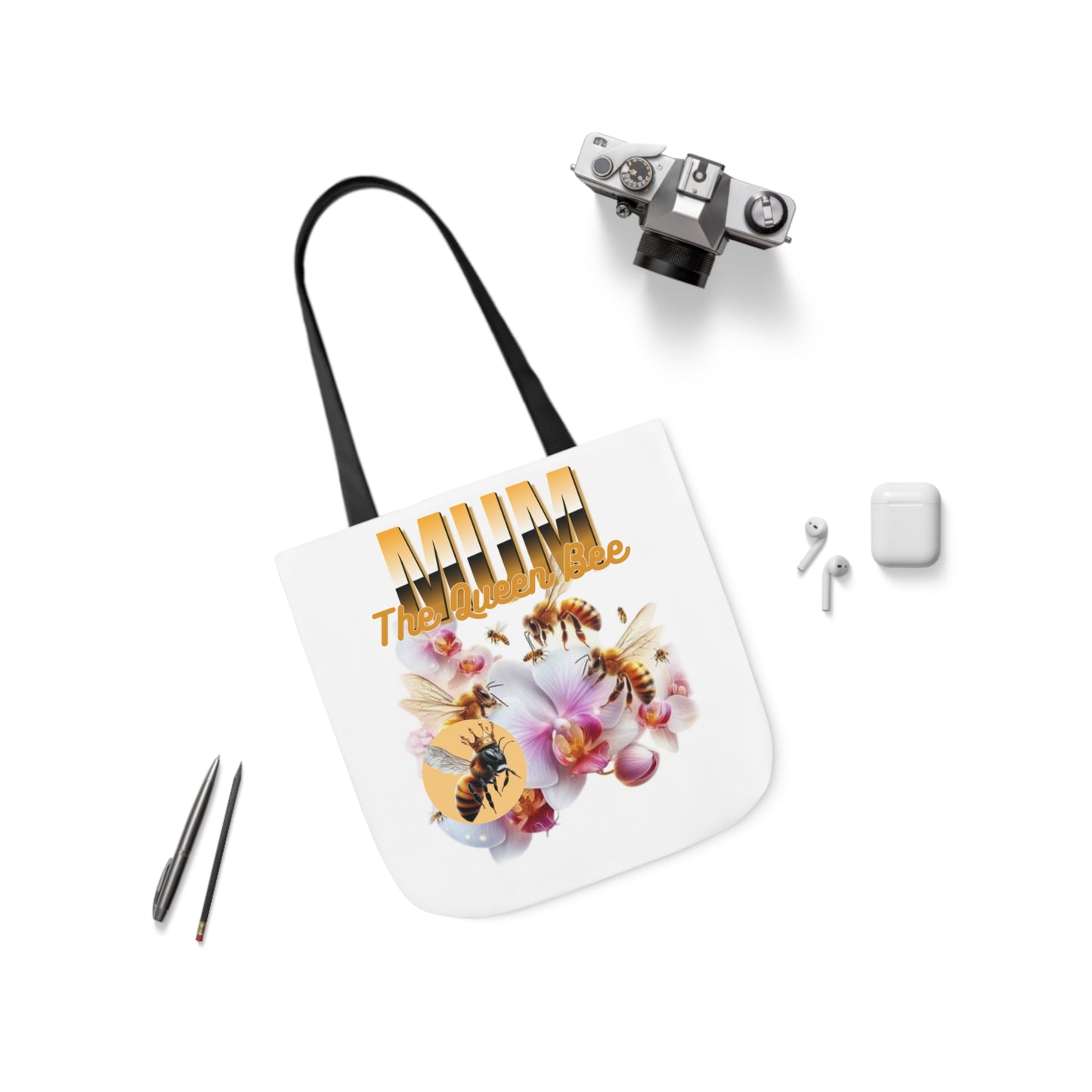 Queen Bee Canvas Tote Bag