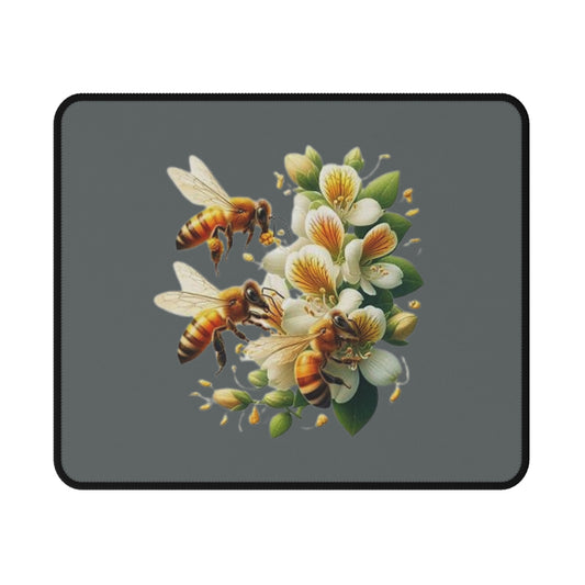 Floral Bee Mouse Pad