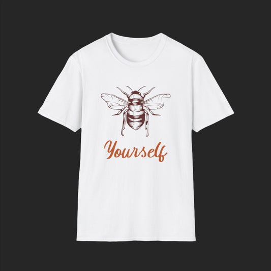 Bee Yourself Unisex Softstyle T-Shirt from CBBees.shop the worlds best bee themed product store