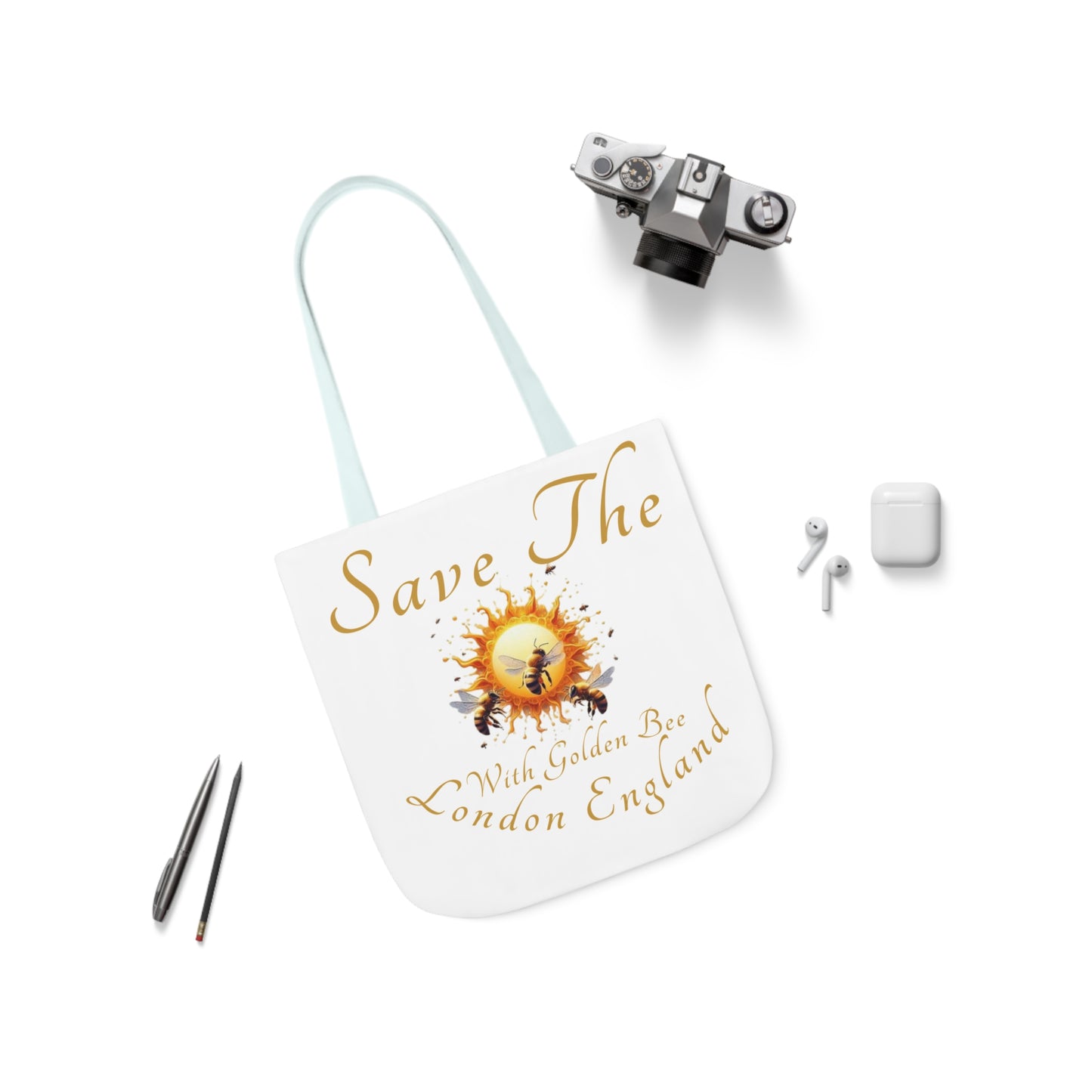 Save The Bees Canvas Tote Bag