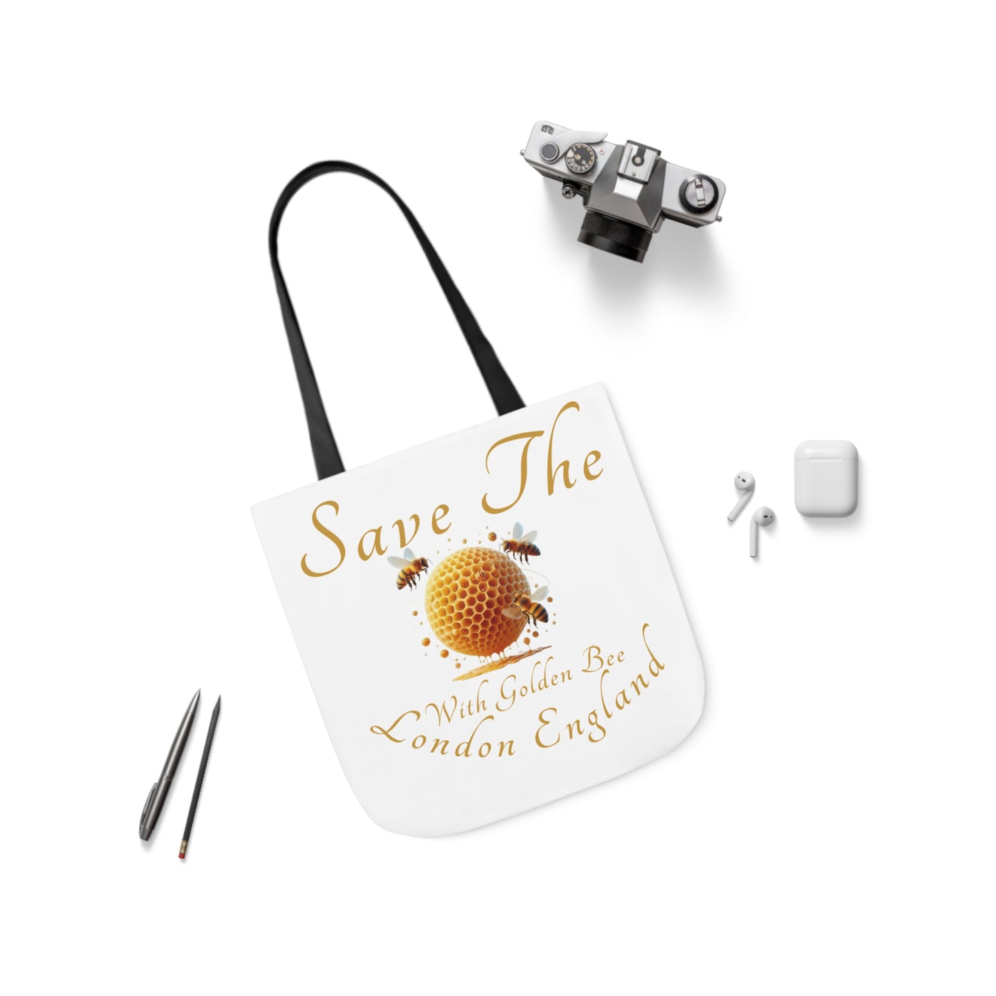 Save The Bees Canvas Tote Bag