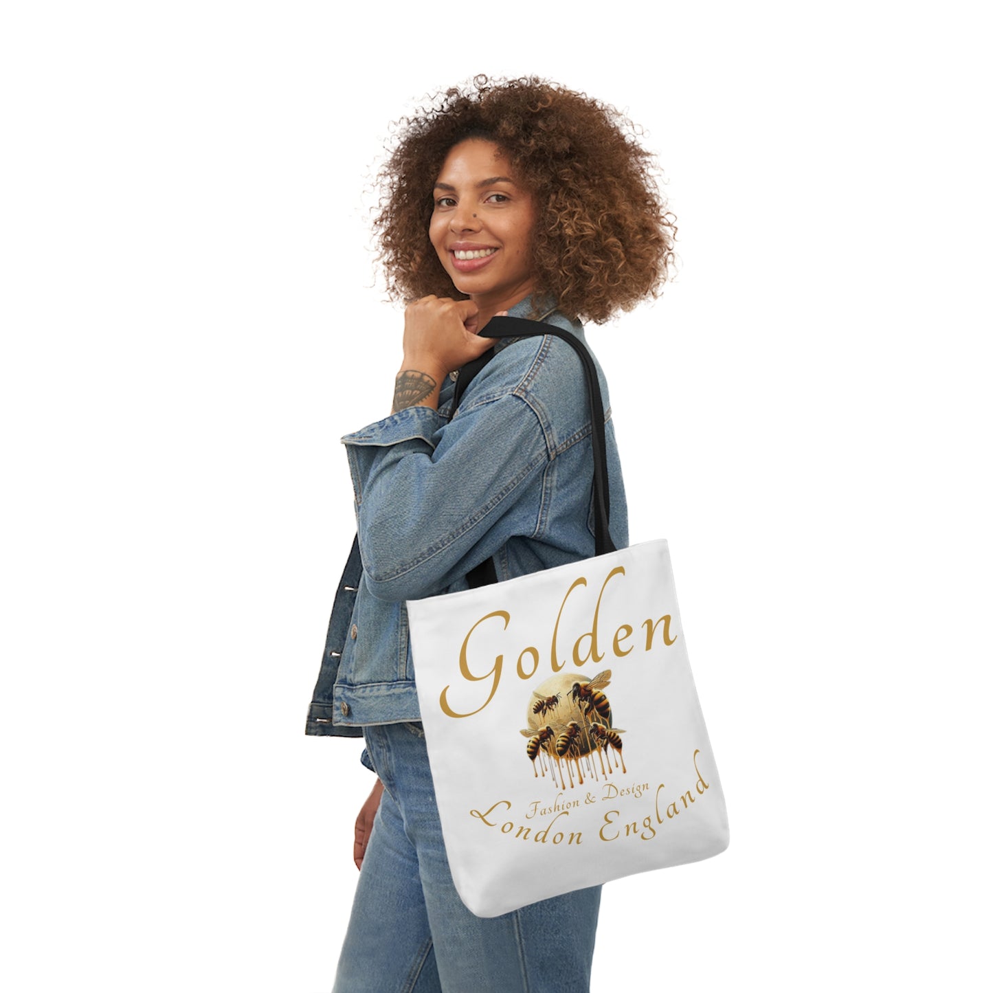 Golden Bee Canvas Tote Bag