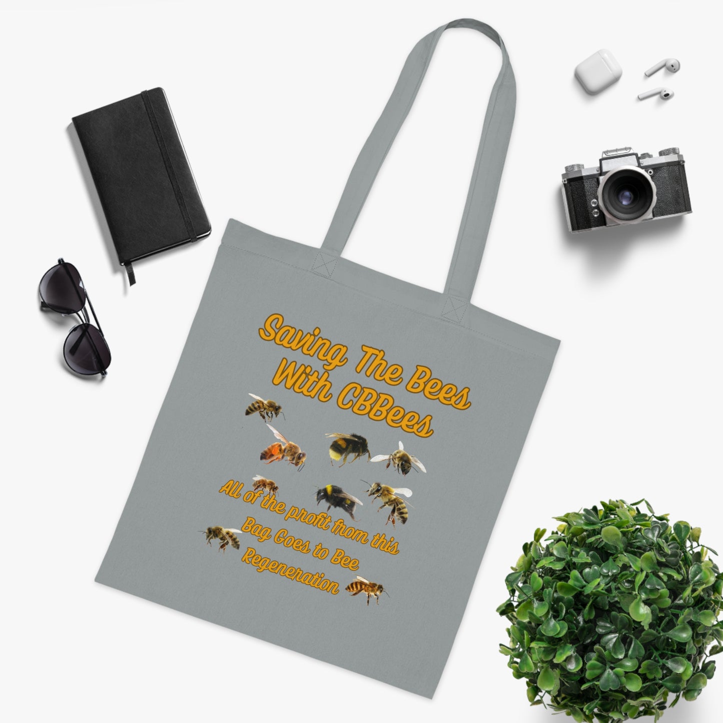 Saving the Bees Cotton Tote for Bee Lovers