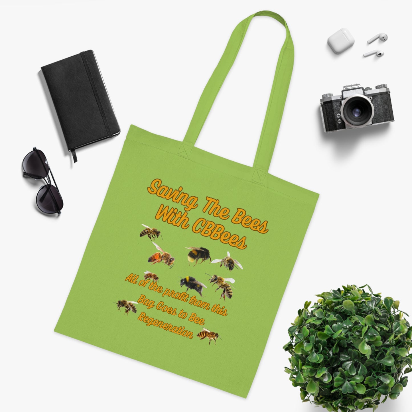 Saving the Bees Cotton Tote for Bee Lovers