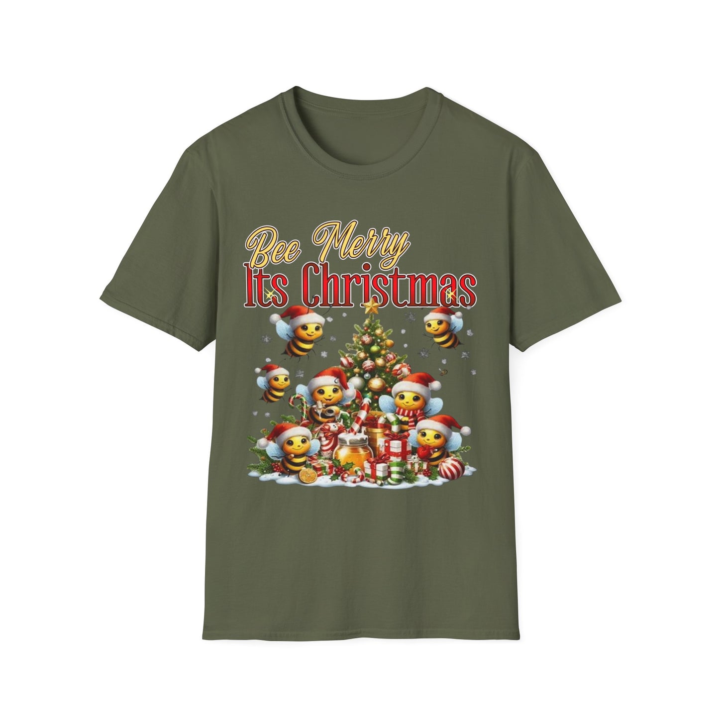 Bee Merry Its Christmas T-Shirt