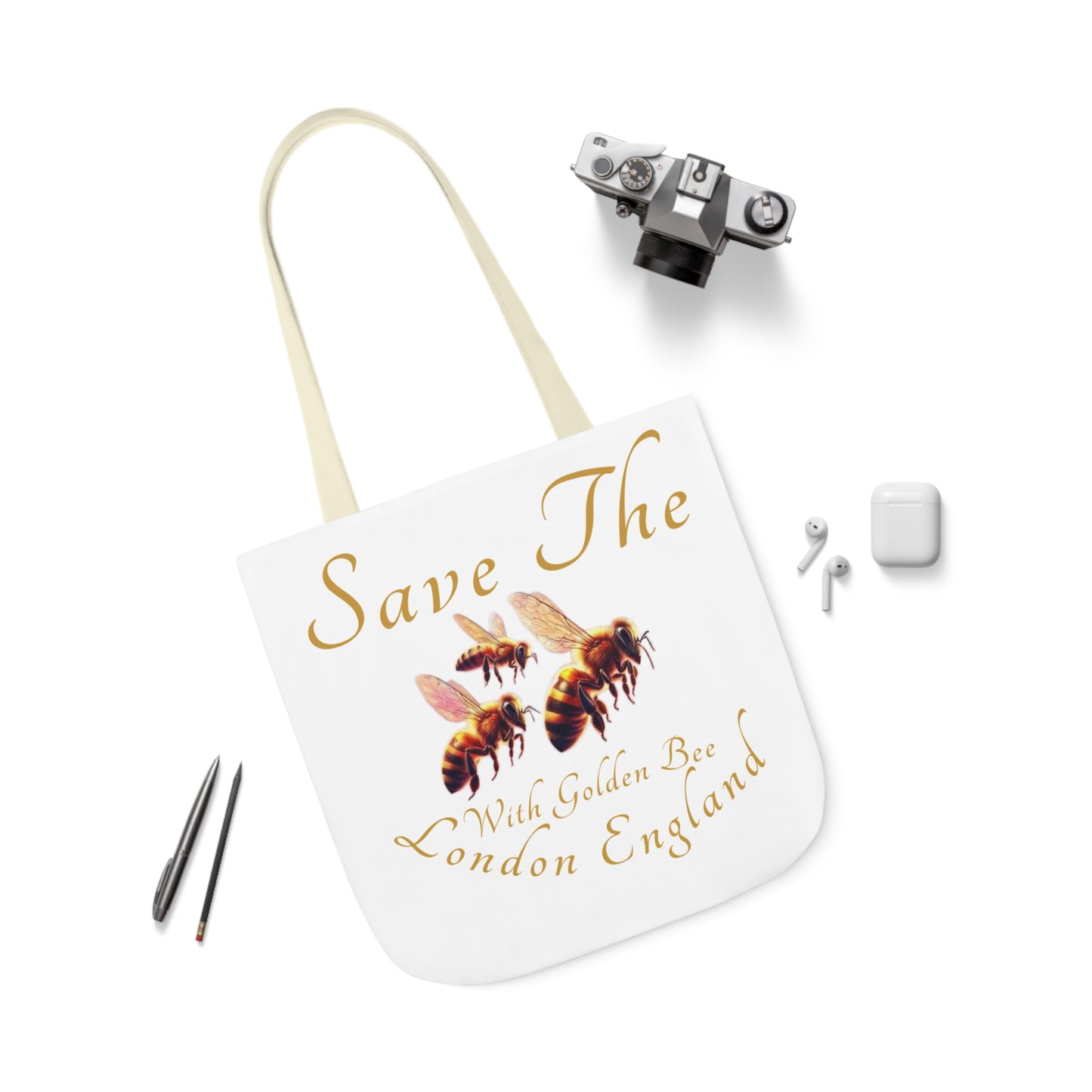 Save The Bees Canvas Tote Bag