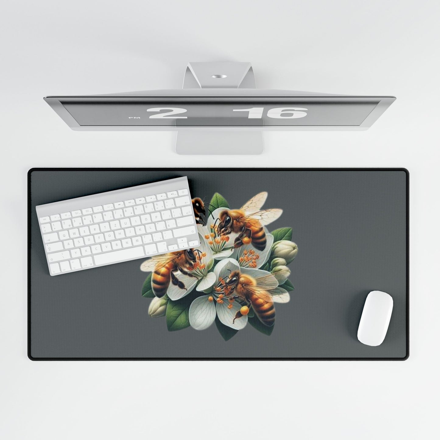 Bee Floral Desk Mat