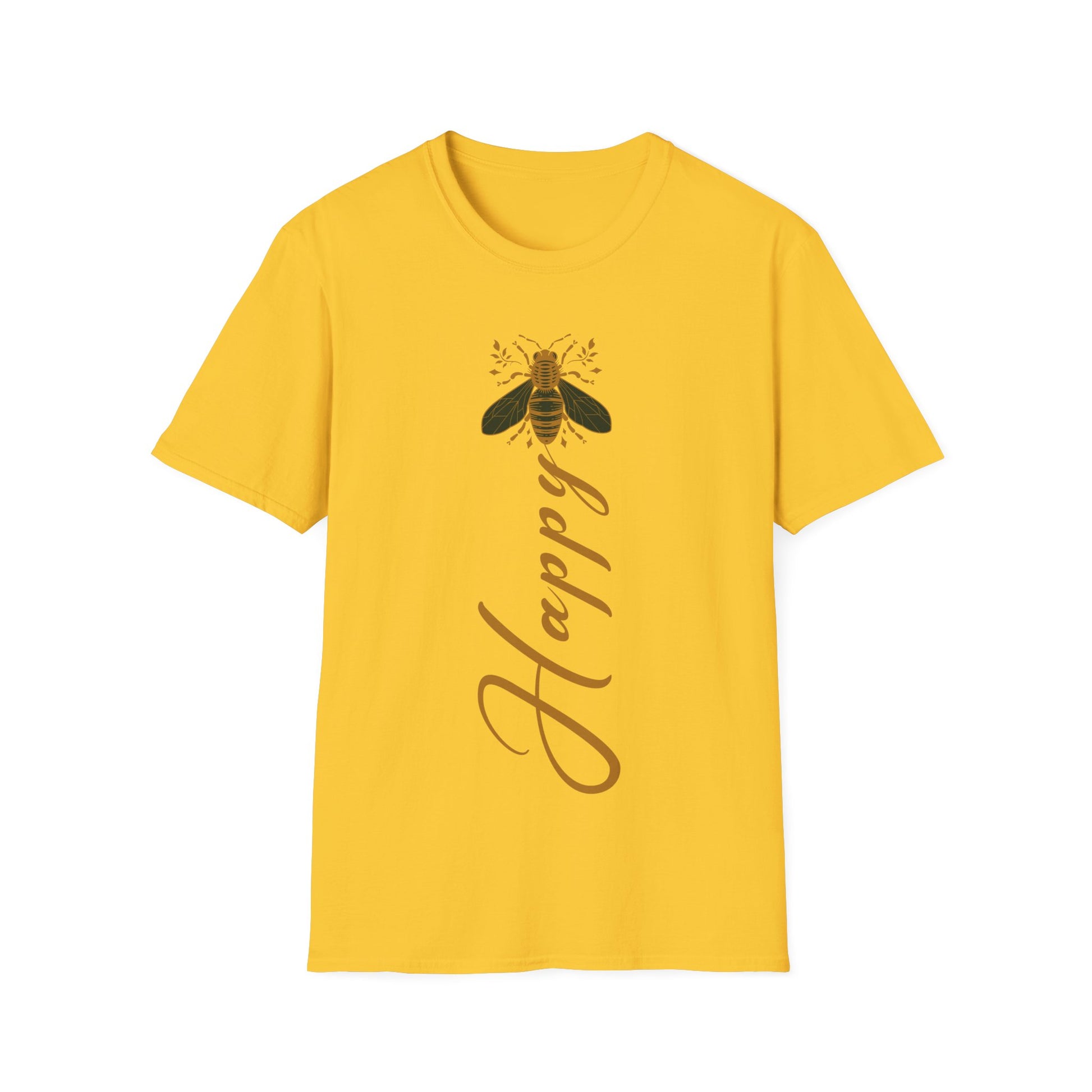 Bee Happy T-Shirt Logo From CBBees.shop The Worlds Best Bee Themed Product Store