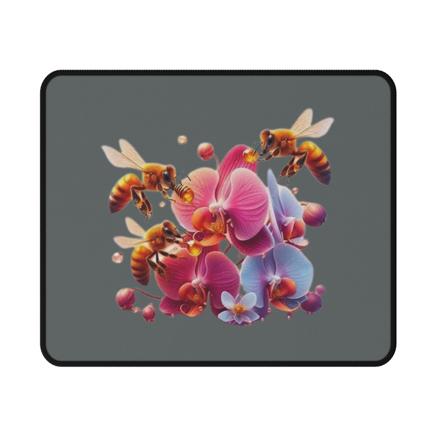 Floral Bee Mouse Pad