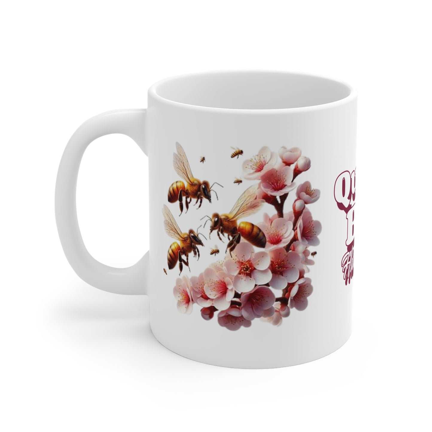 Queen Bee 11oz White Mug