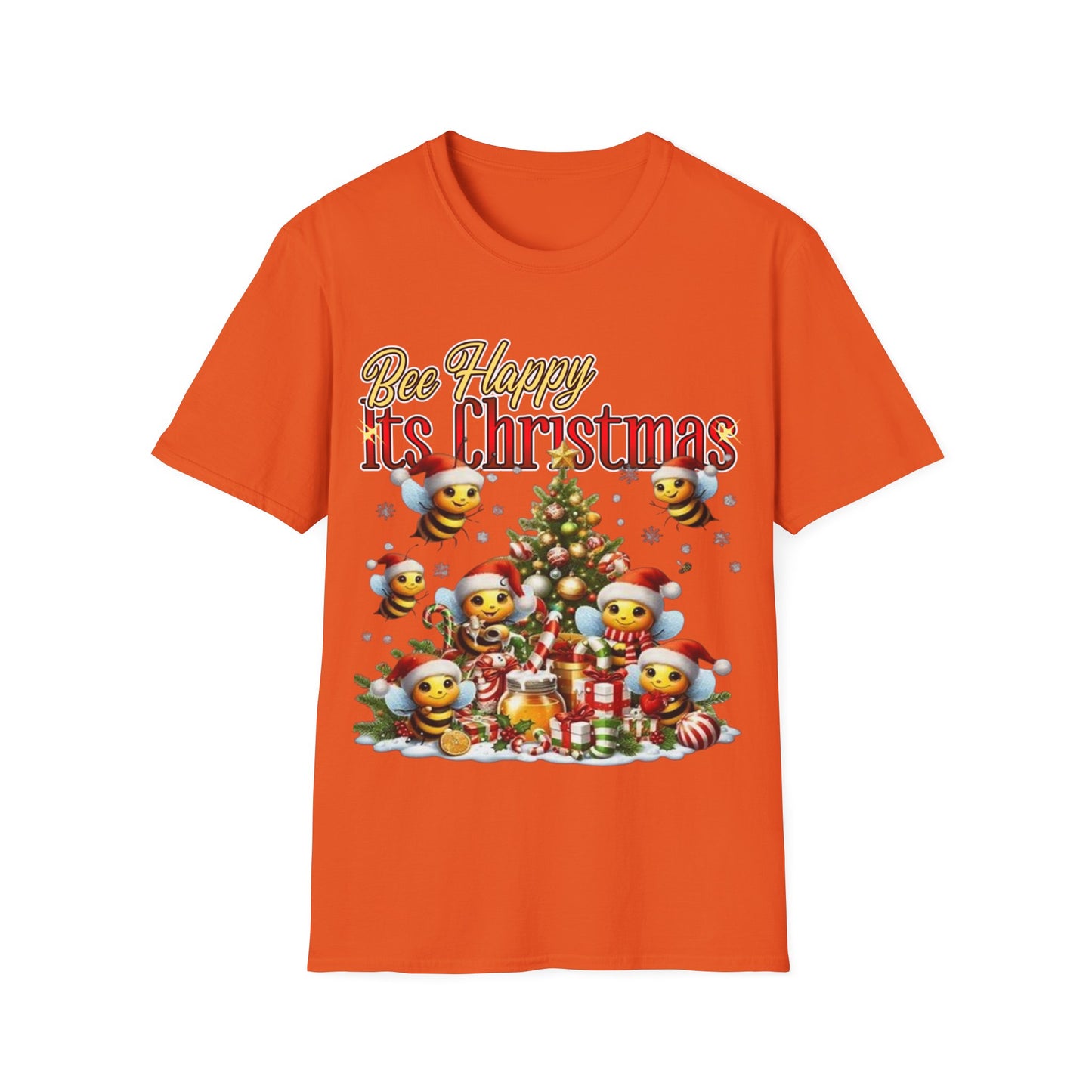 Bee Happy Its Christmas T-Shirt