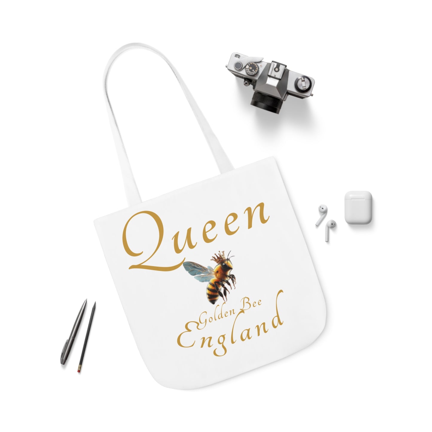 Queen Bee Canvas Tote Bag