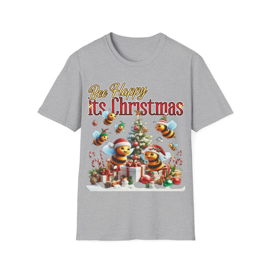 Bee Happy Its Christmas T-Shirt