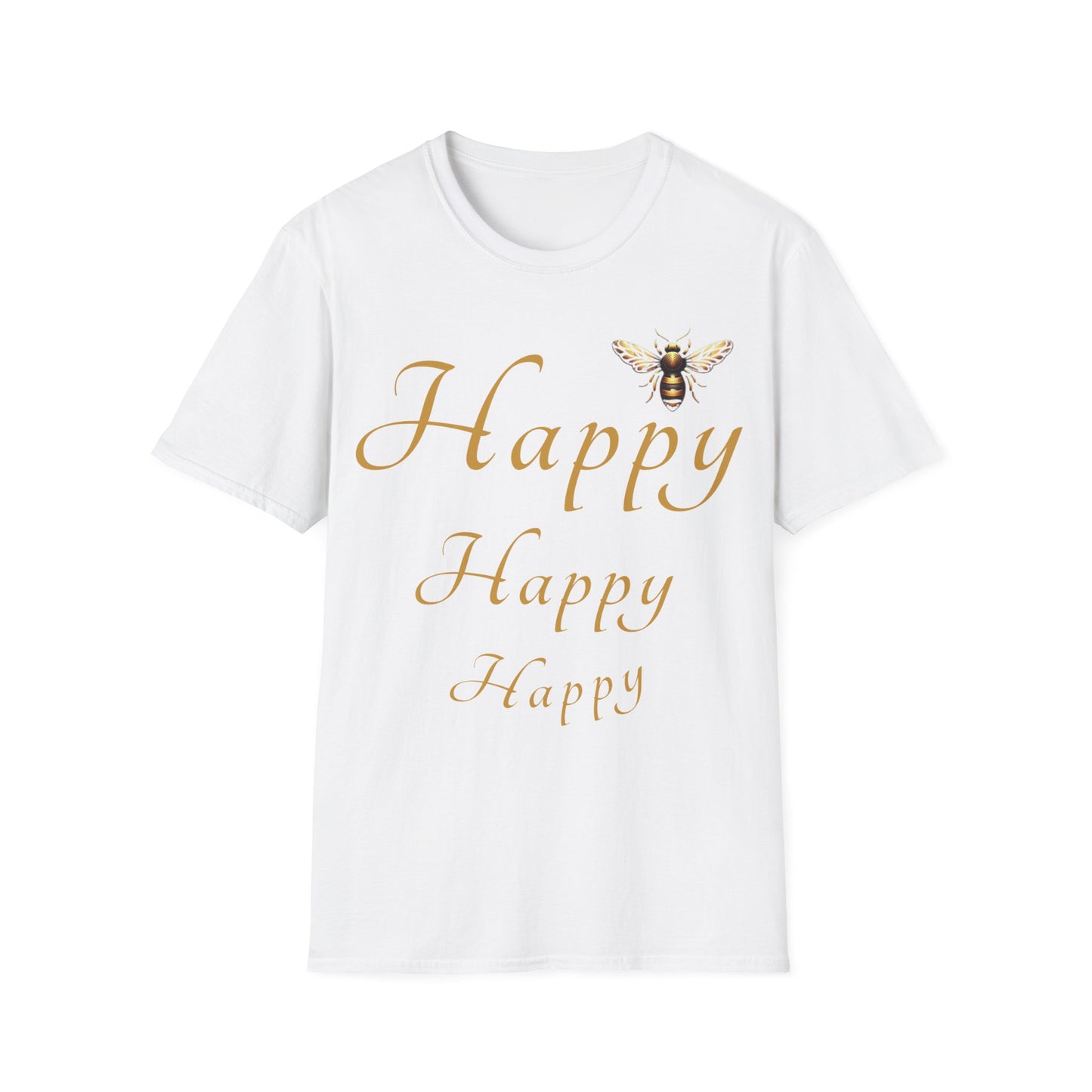 Bee Happy T Shirt from CBBees.shop the worlds best bee themed product store