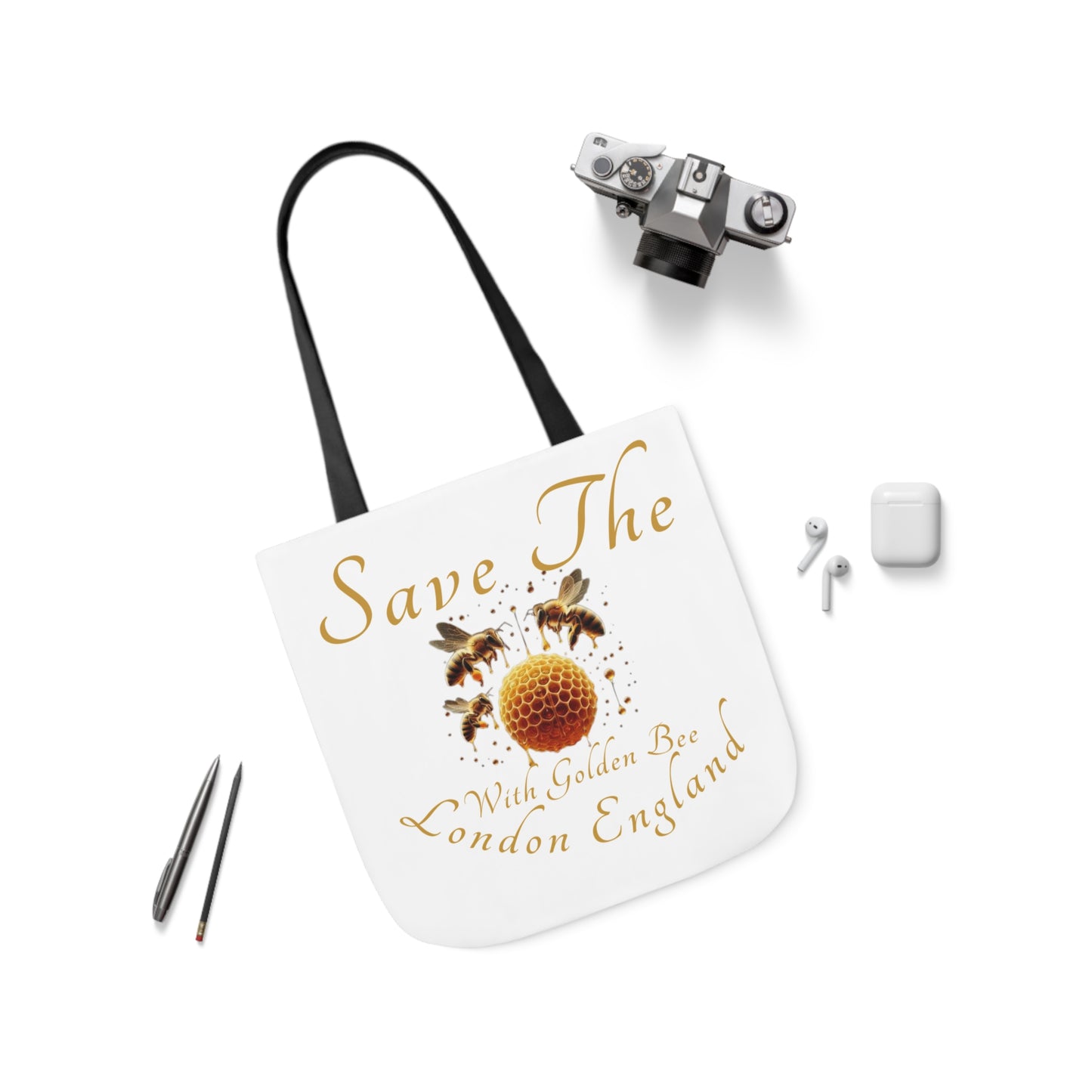 Save The Bees Canvas Tote Bag