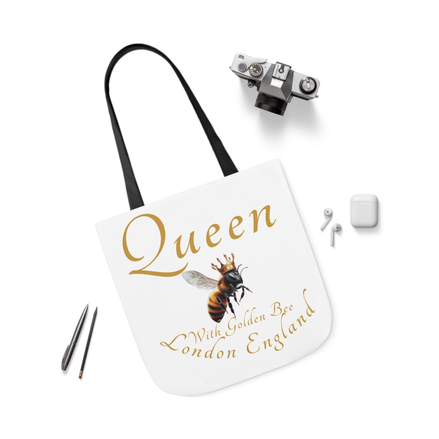 Queen Bee Canvas Tote Bag