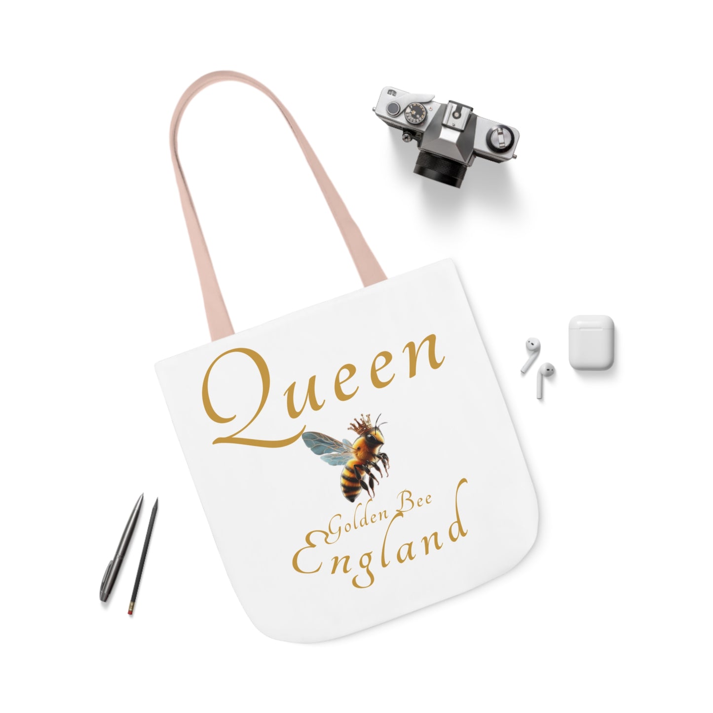 Queen Bee Canvas Tote Bag