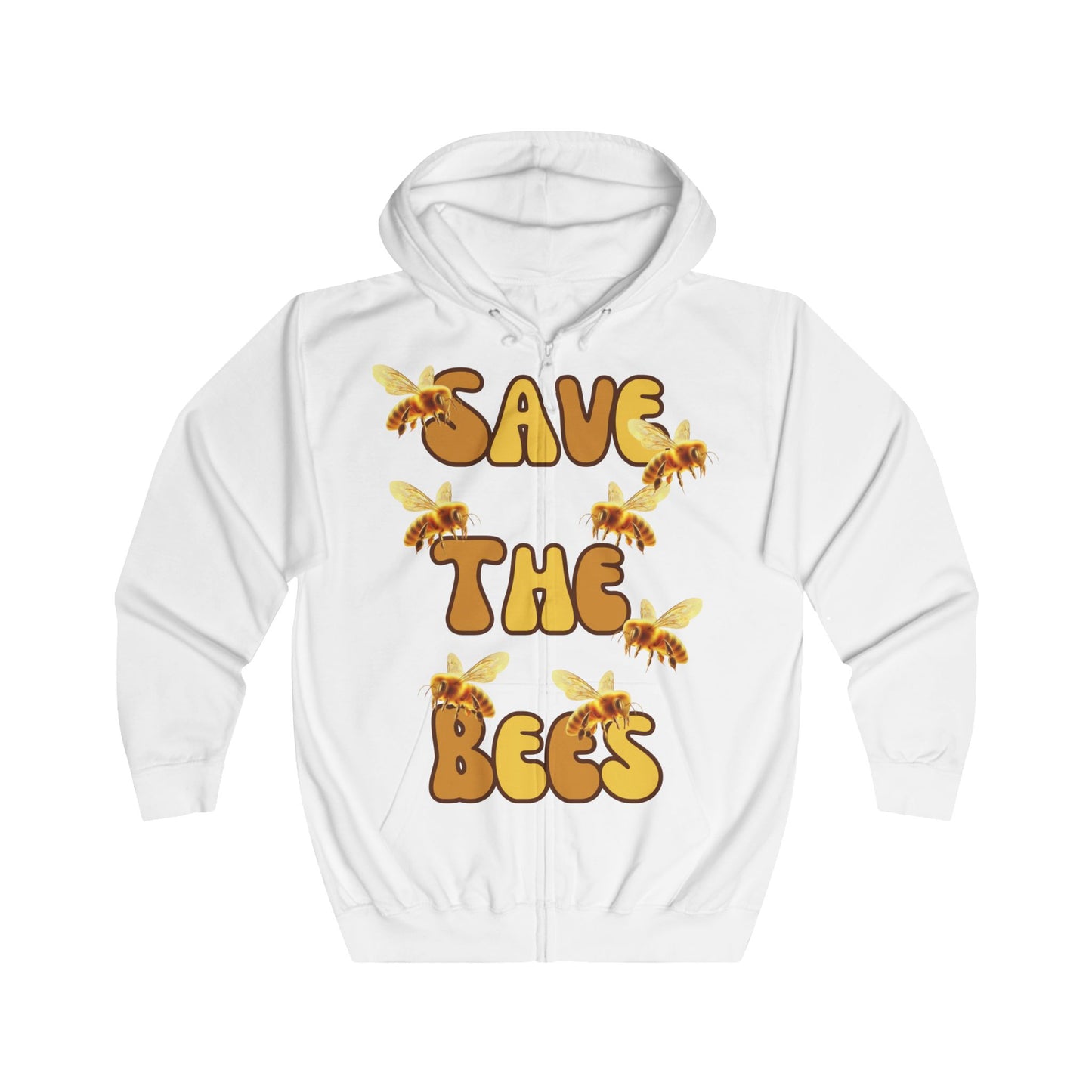 Save the Bees Full Zip Hoodie